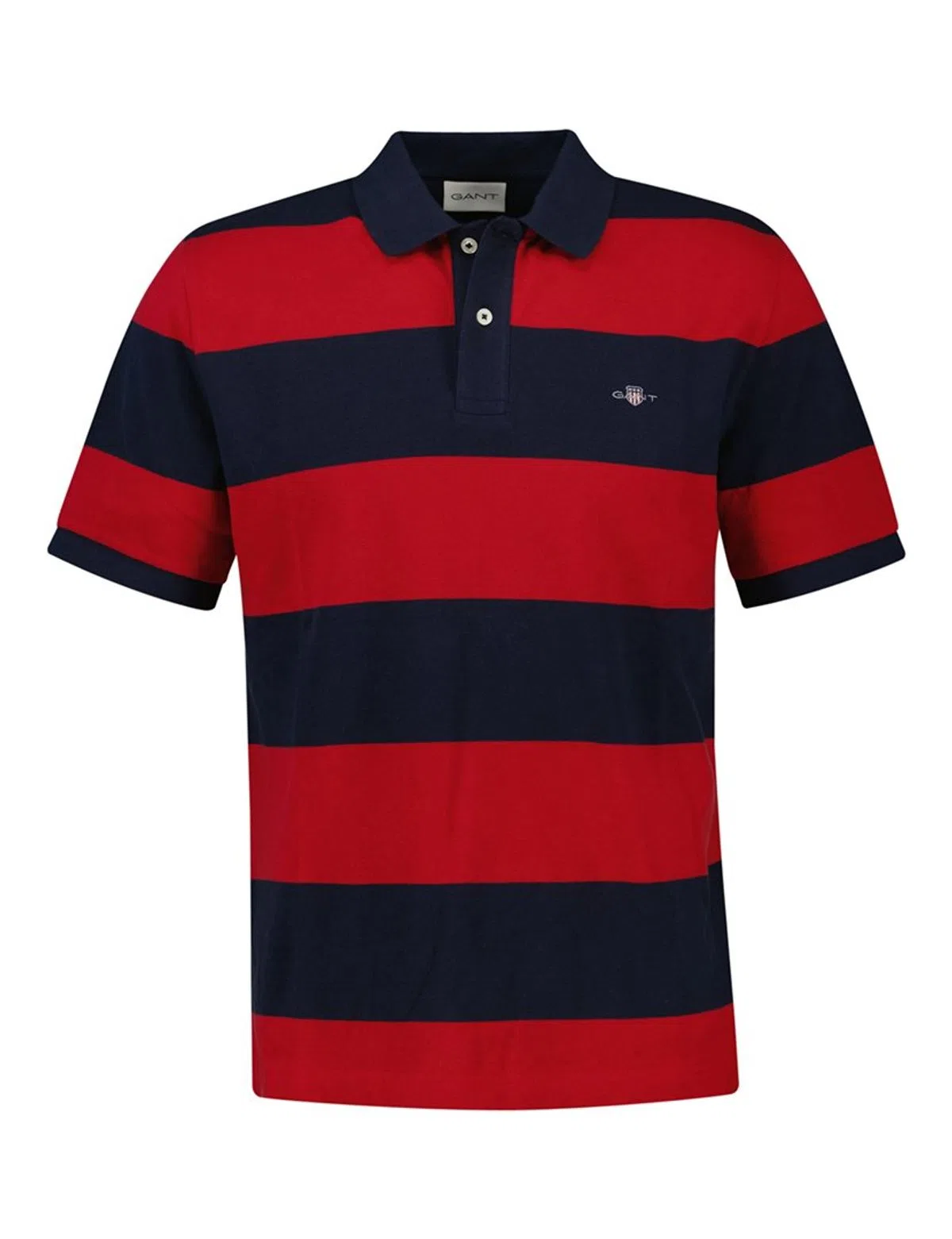 Red Stripe Block Polo