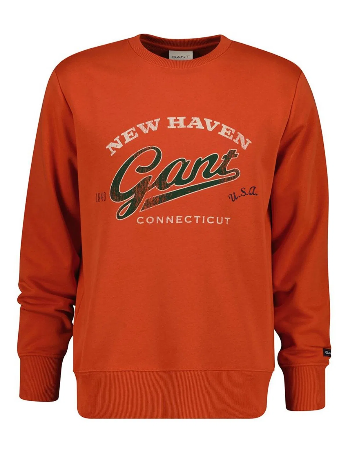 Orange Graphic Sweatshirt