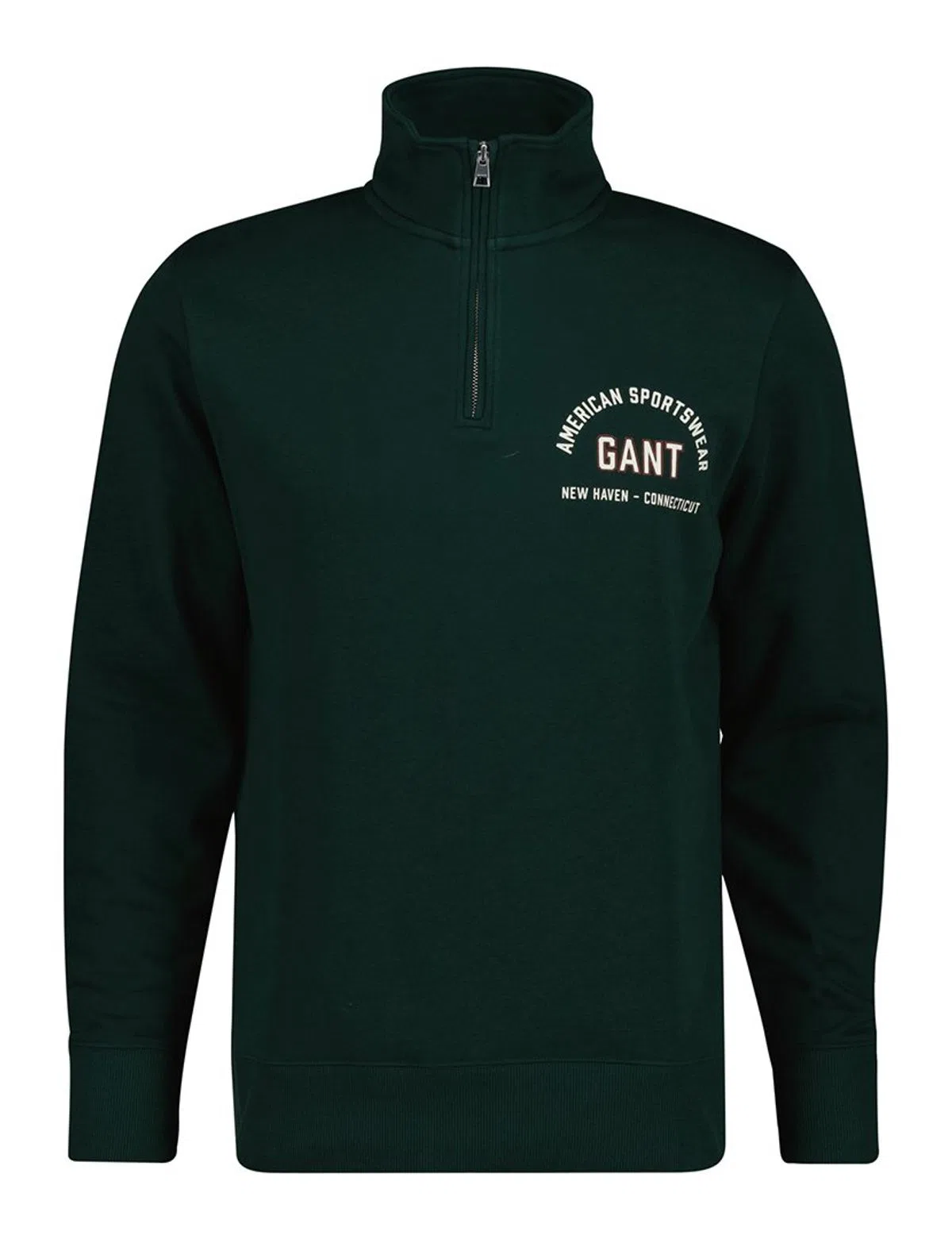Sweatshirt com meio fecho Verde