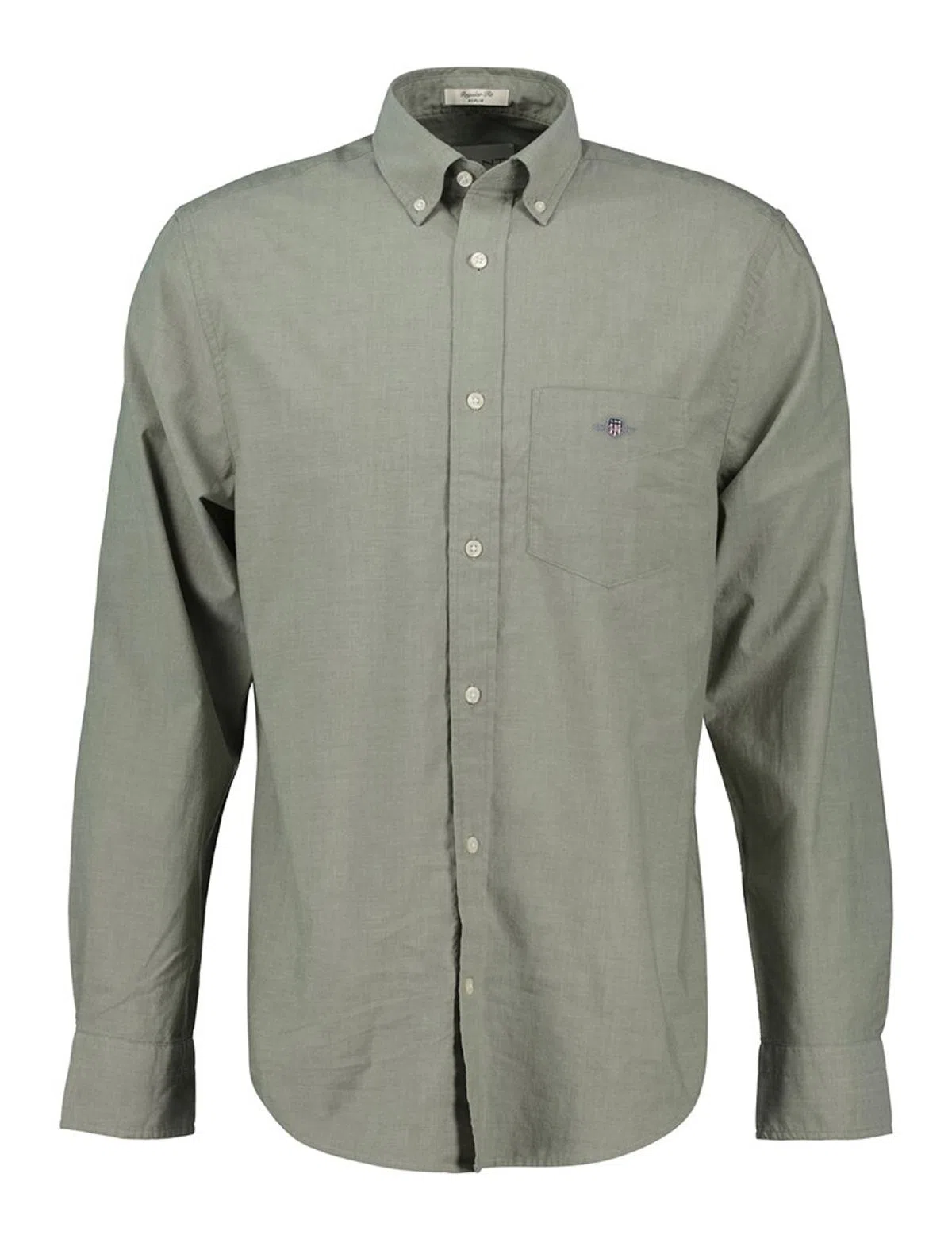 Classic Regular Fit Poplin Shirt Grey