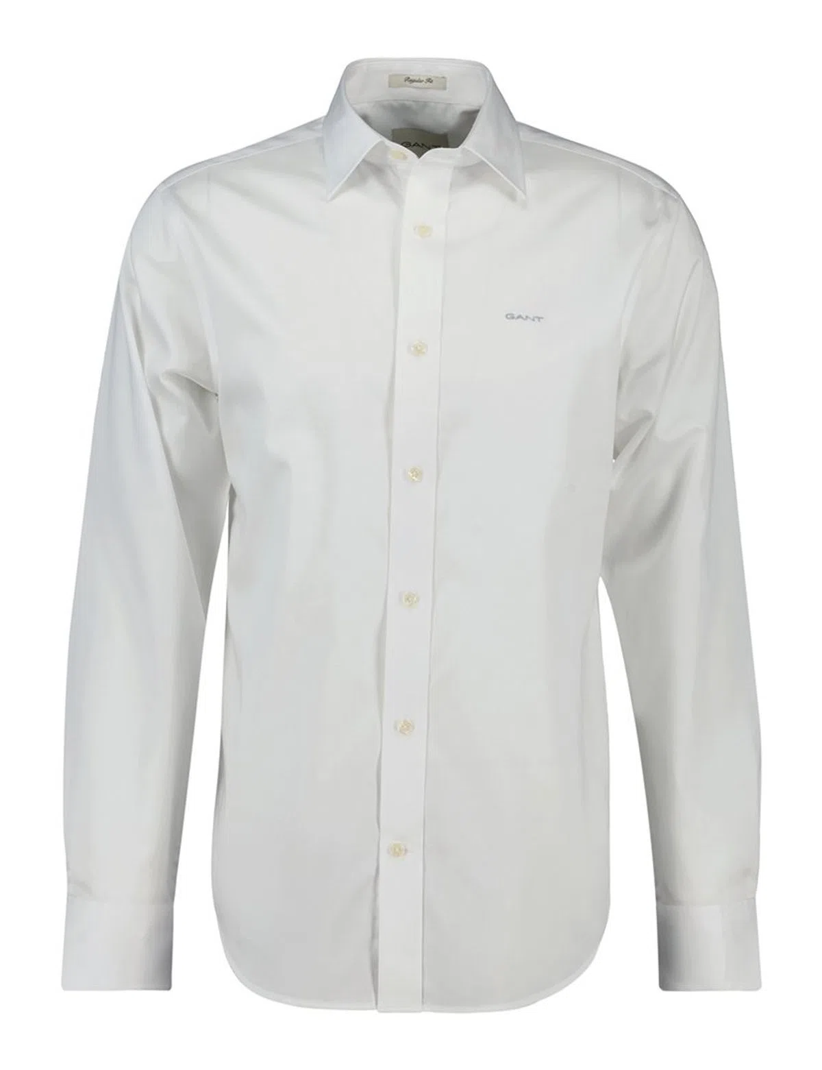Regular Fit White Satin Shirt
