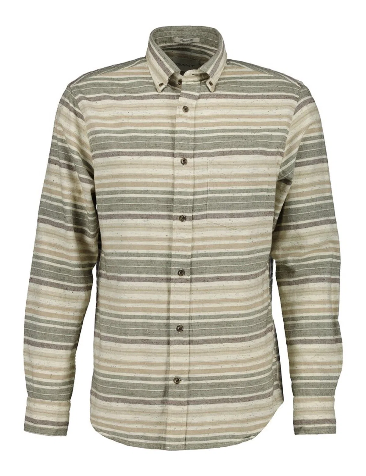 Camisa de flanela Reg Neps Stripe Verde