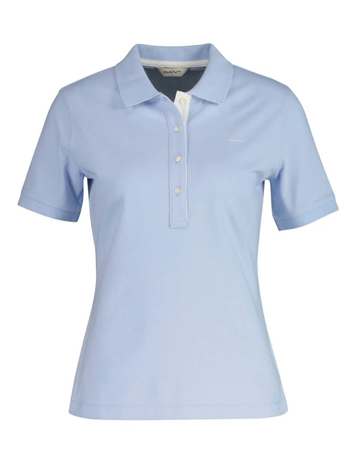 Contrast Pique Polo Blue
