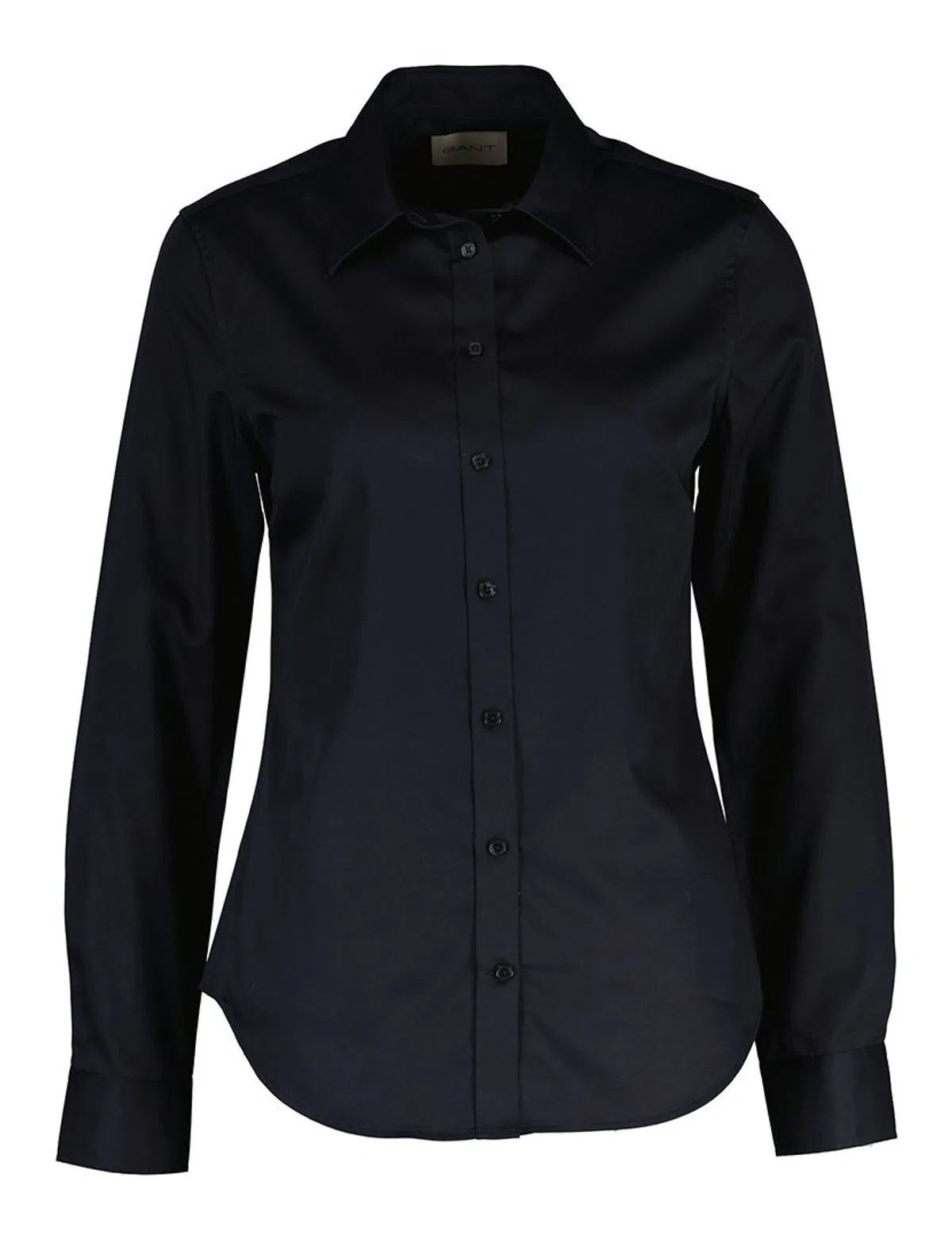 Chemise en satin slim fit Noir