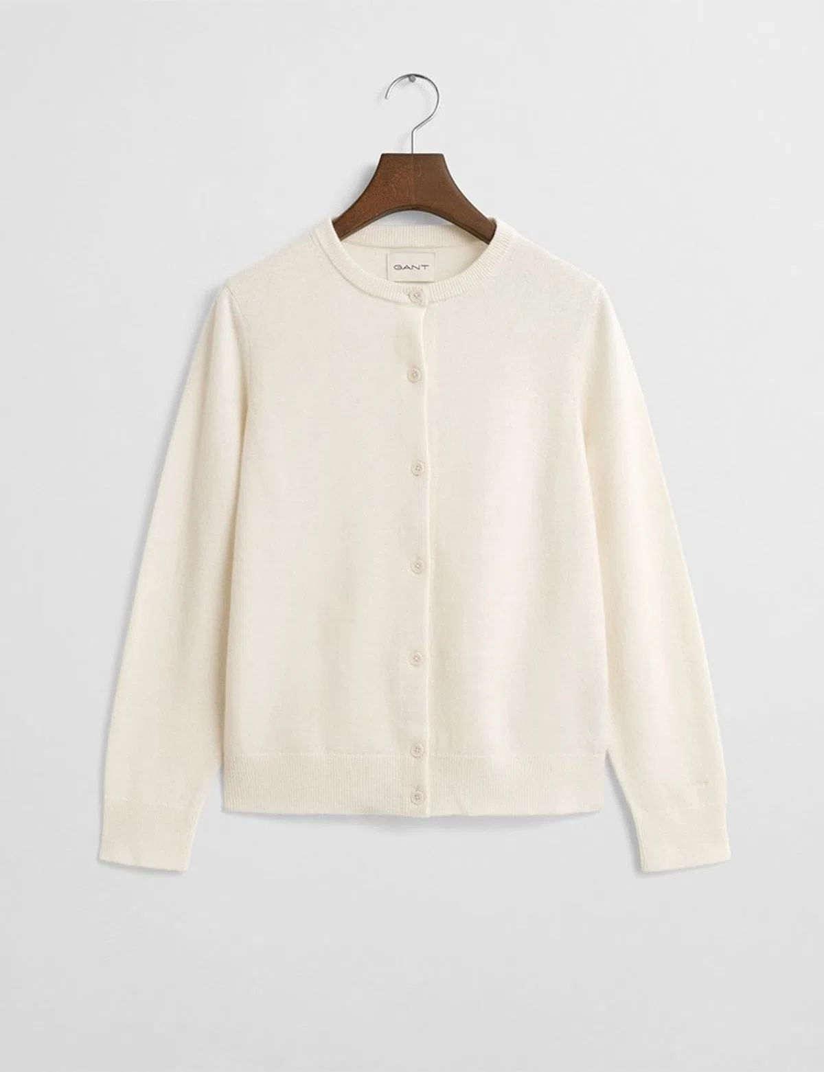 Cárdigan de Lana Fina Beige