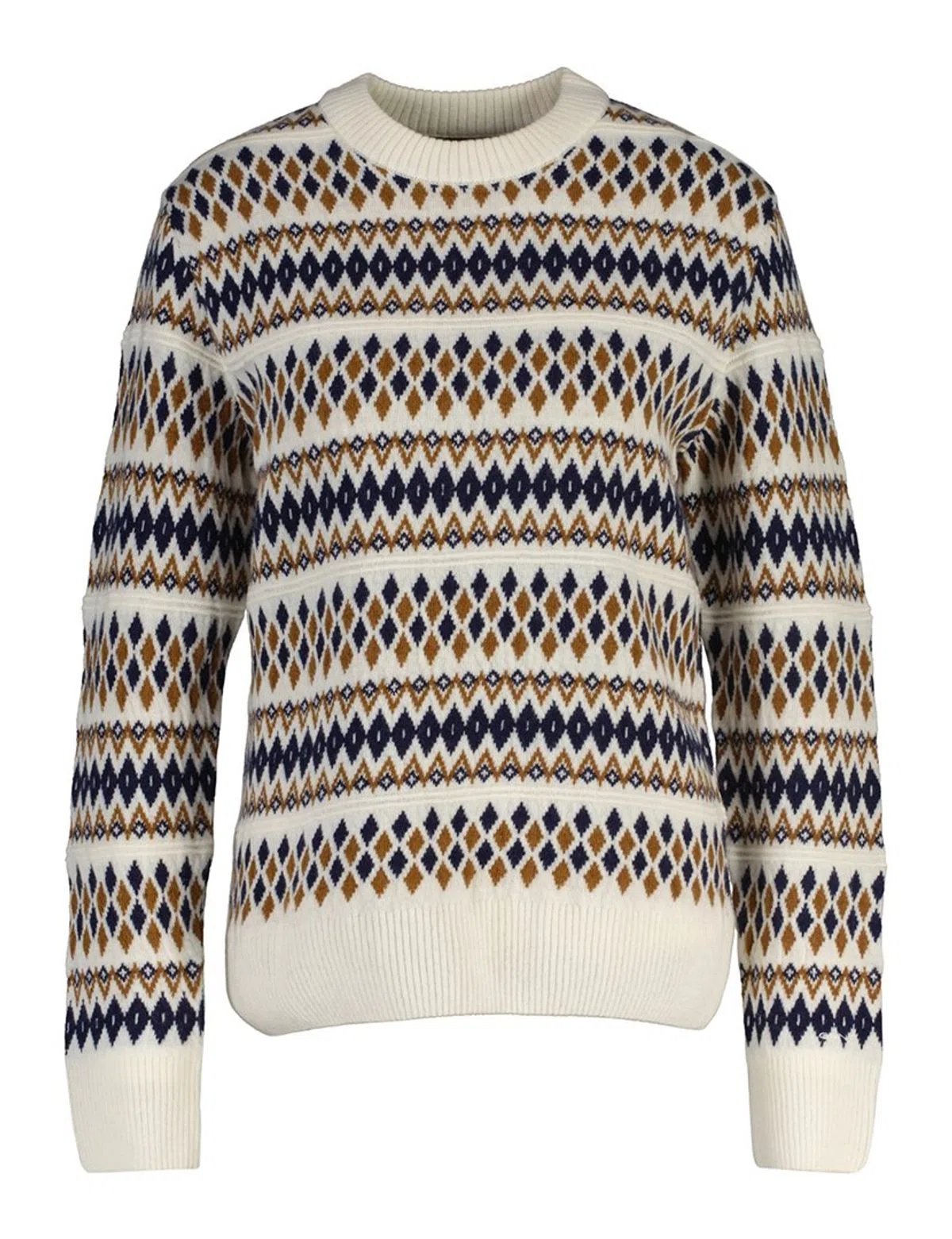 Pull en maille Fairisle Beige