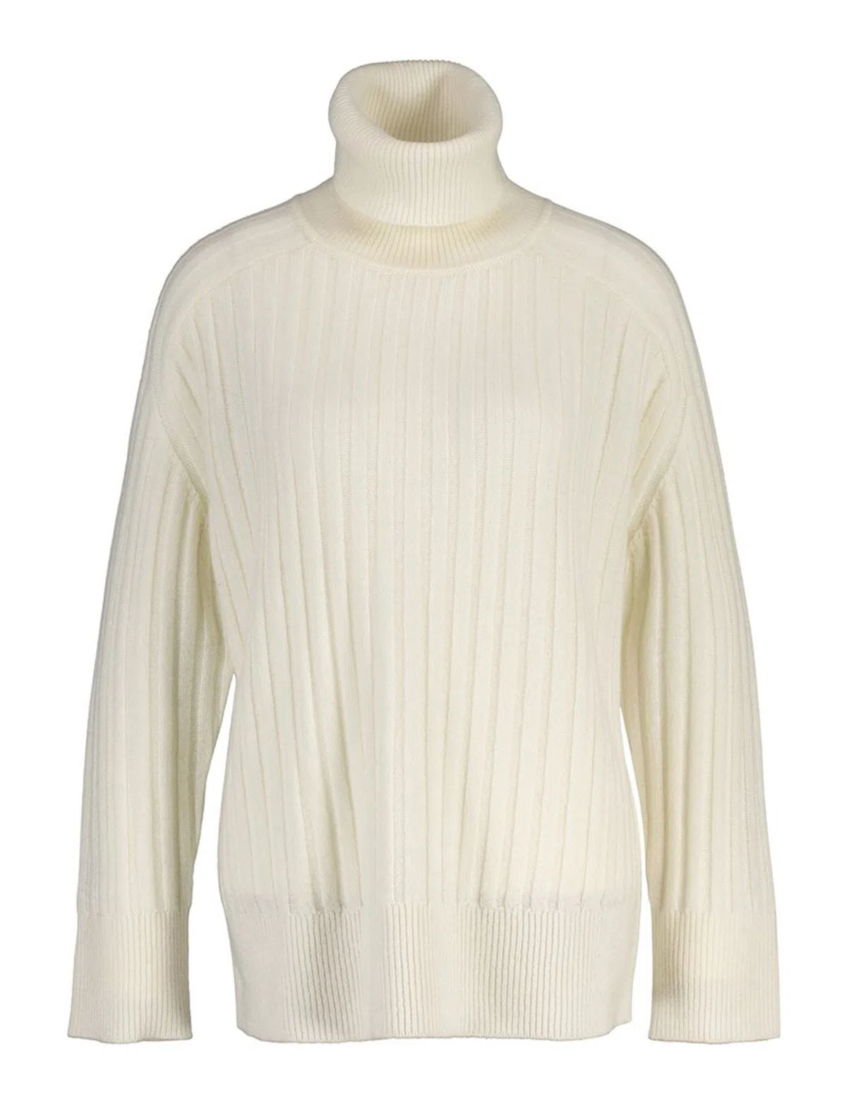 Beige Turtleneck Sweater