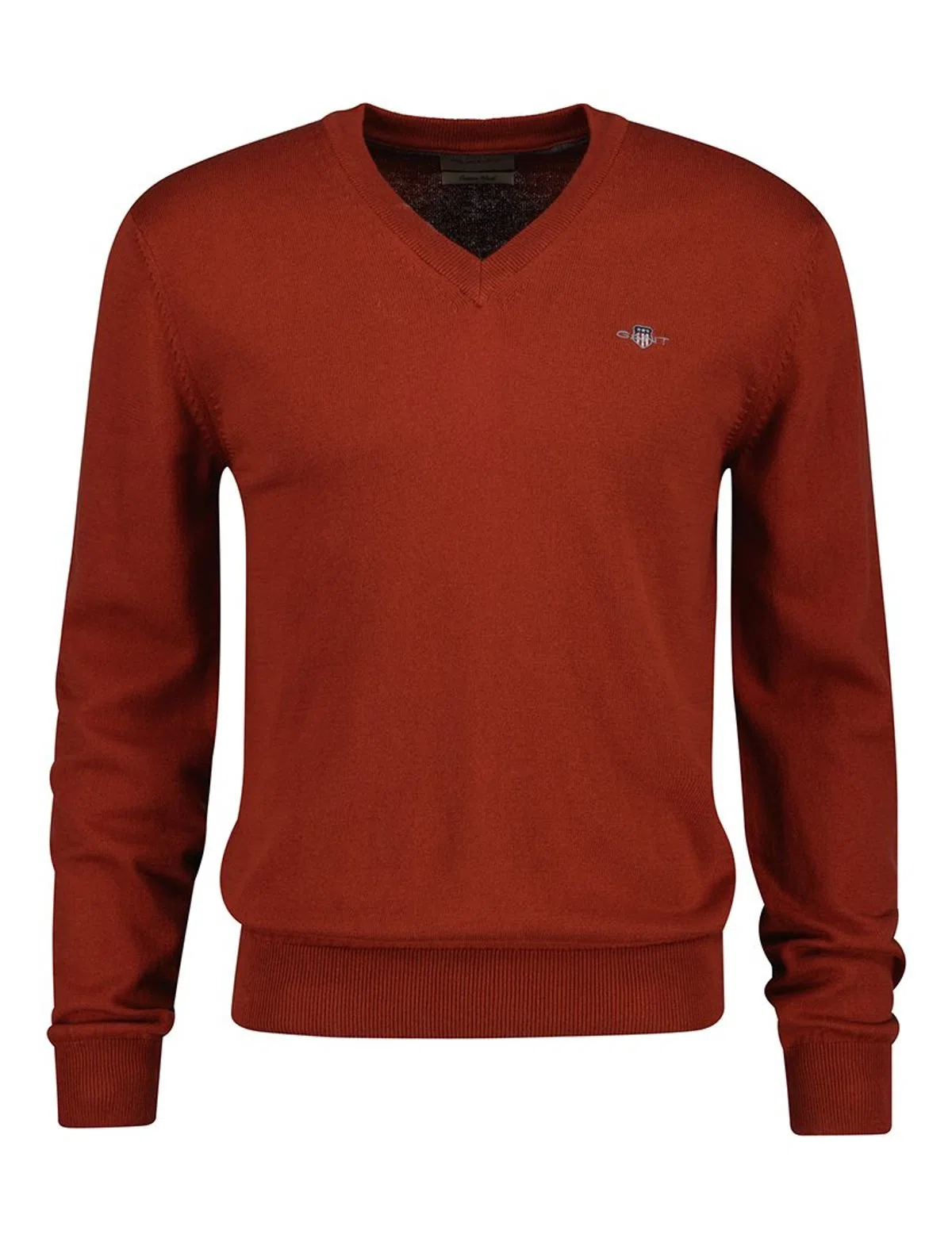 Camisola de lã/algodão Vermelho