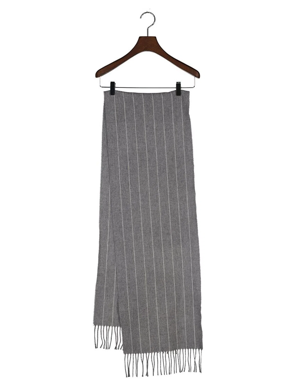 Grey Wool Scarf