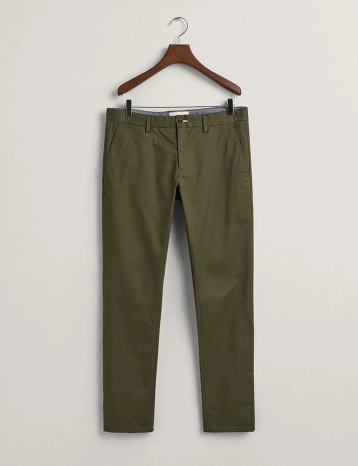 Slim Green Chino Pants