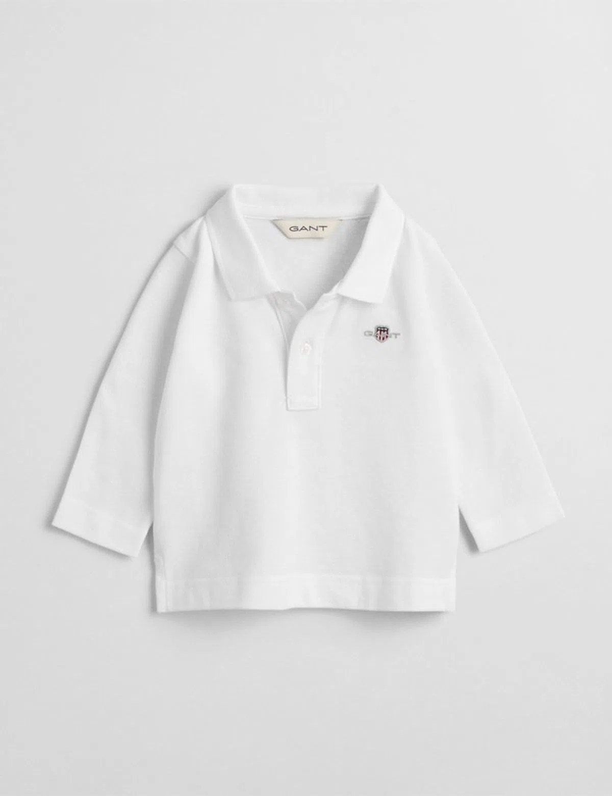 Long Sleeve White Polo