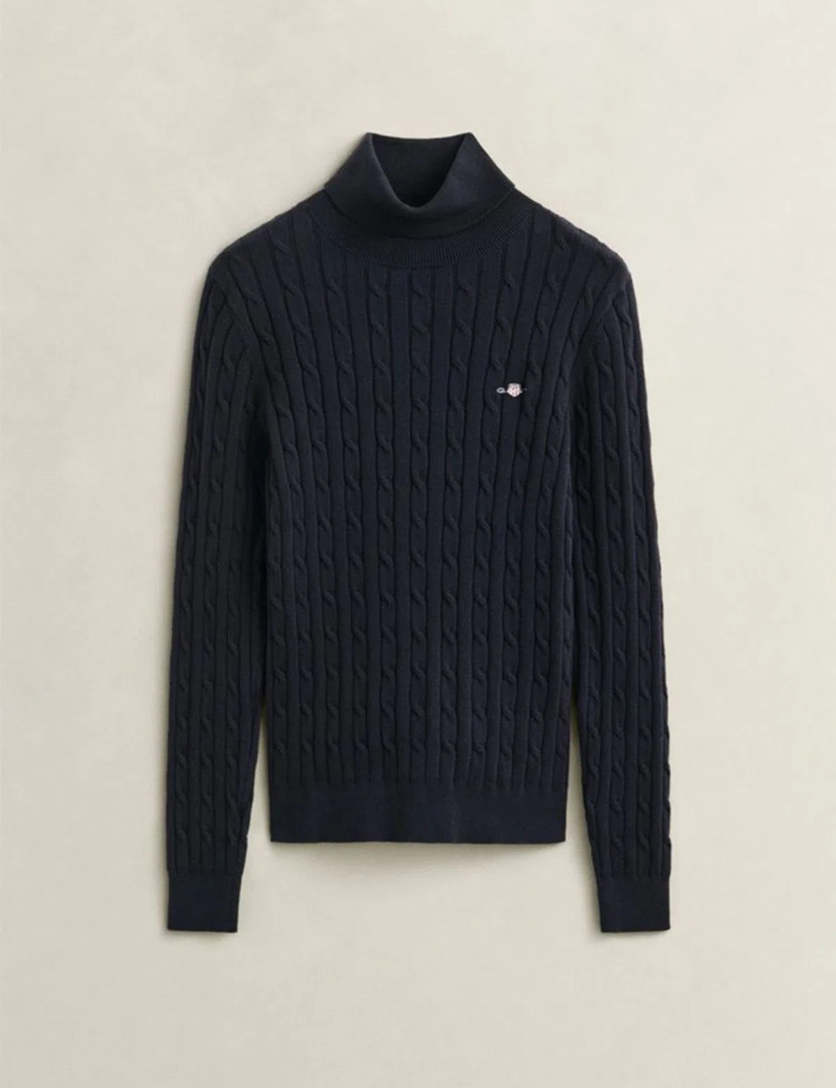 High Neck Blue Sweater