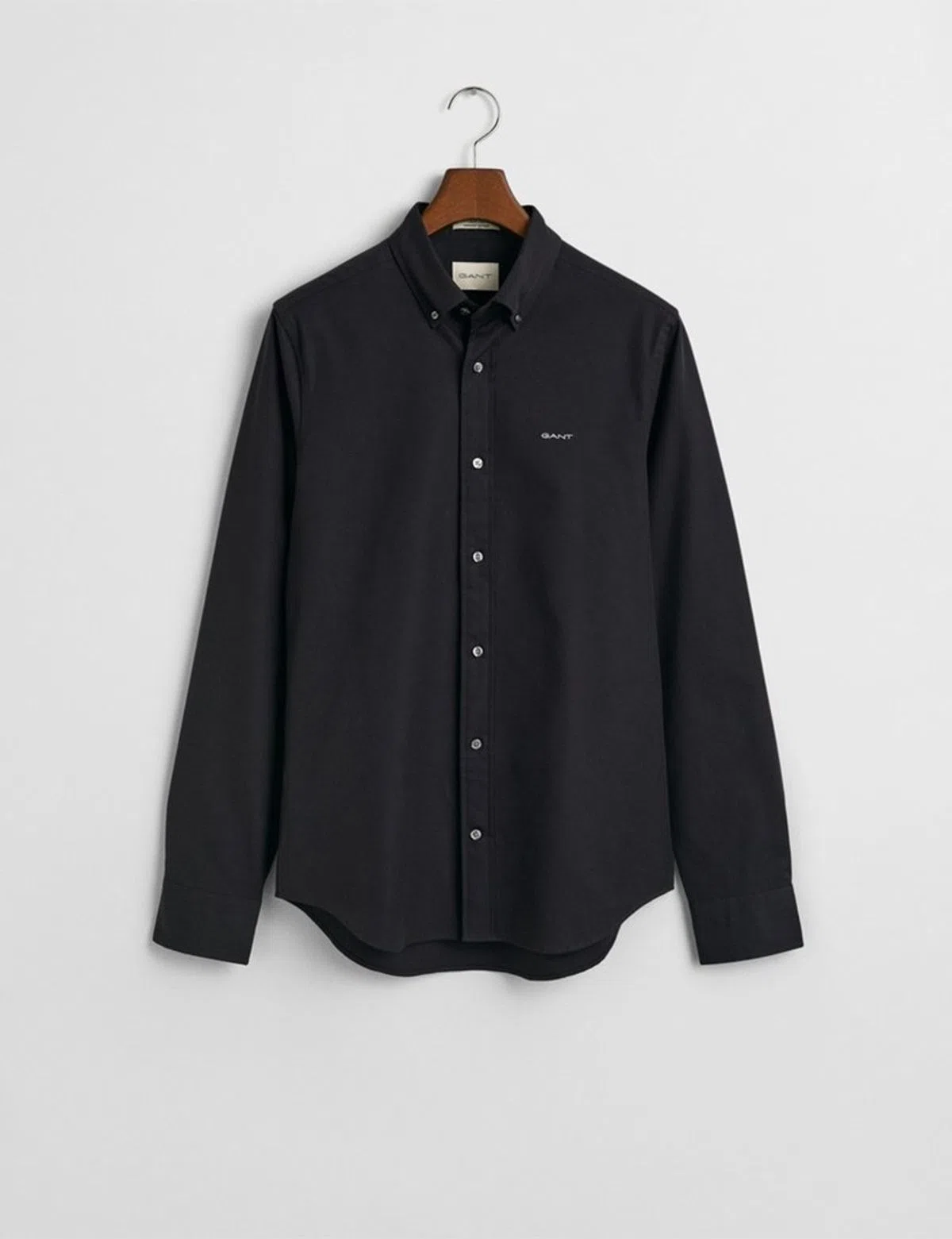 Slim Fit Pinpoint Oxford Shirt Black