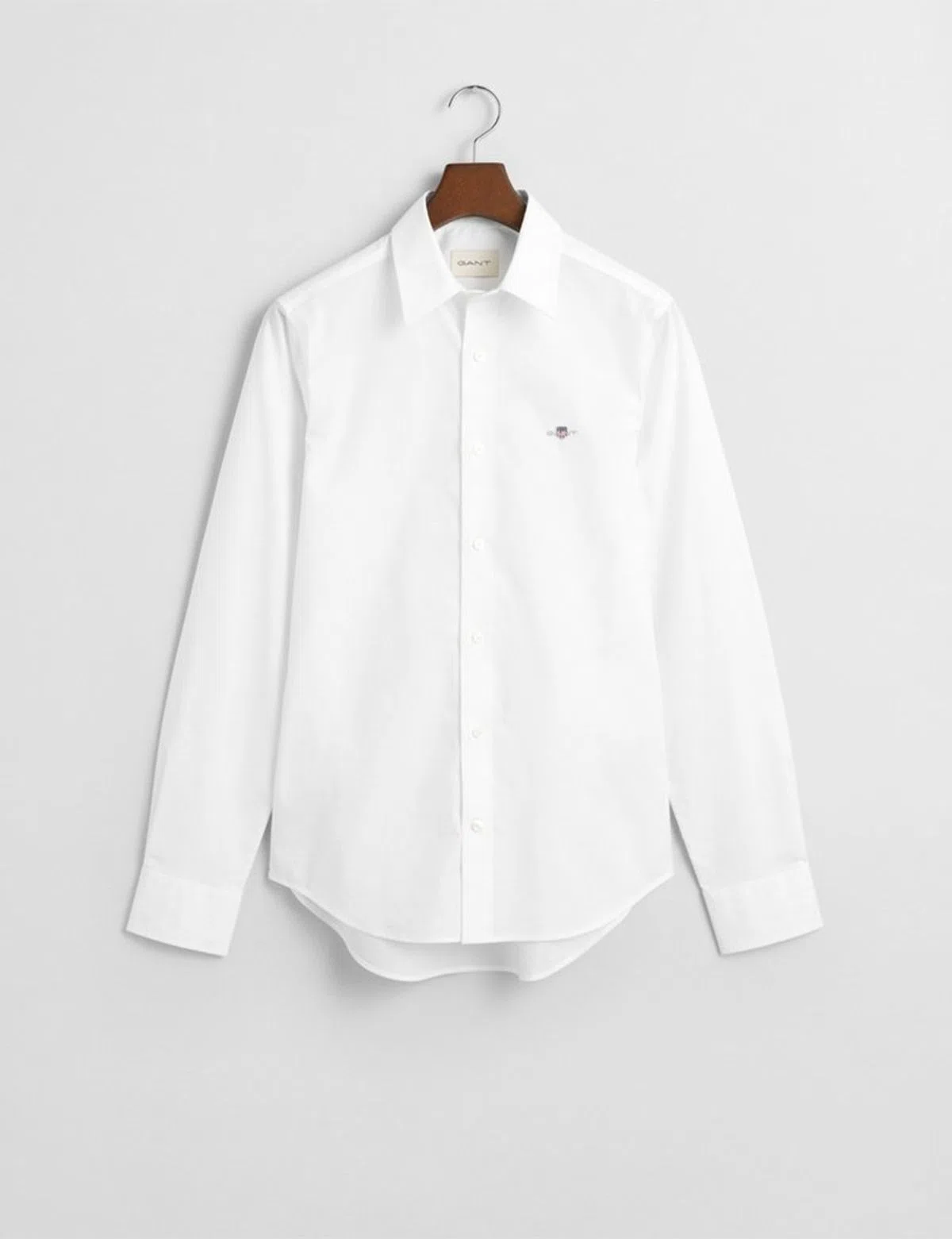 Slim Stretch Poplin White Shirt