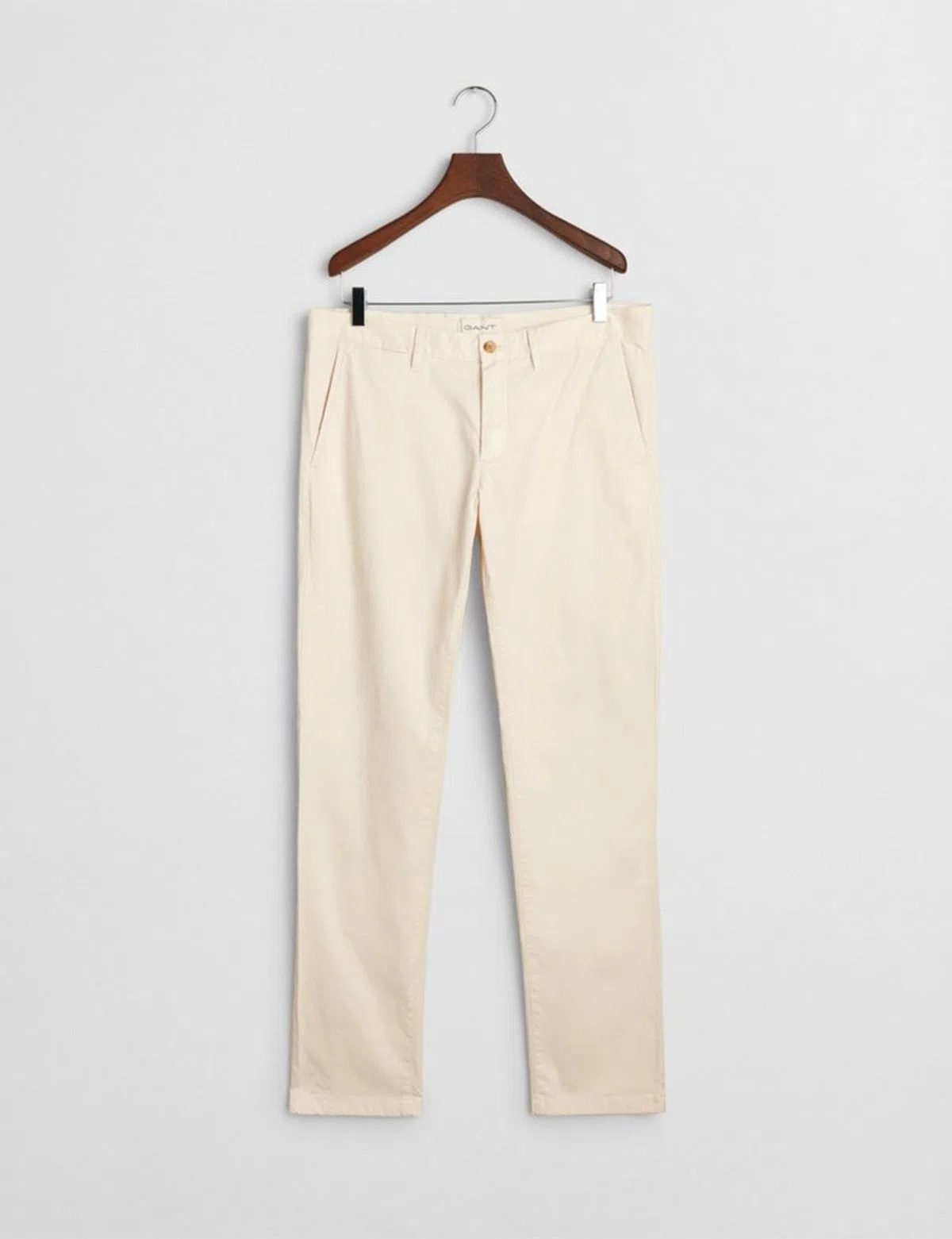 Sunfaded Beige Slim Chino Pants