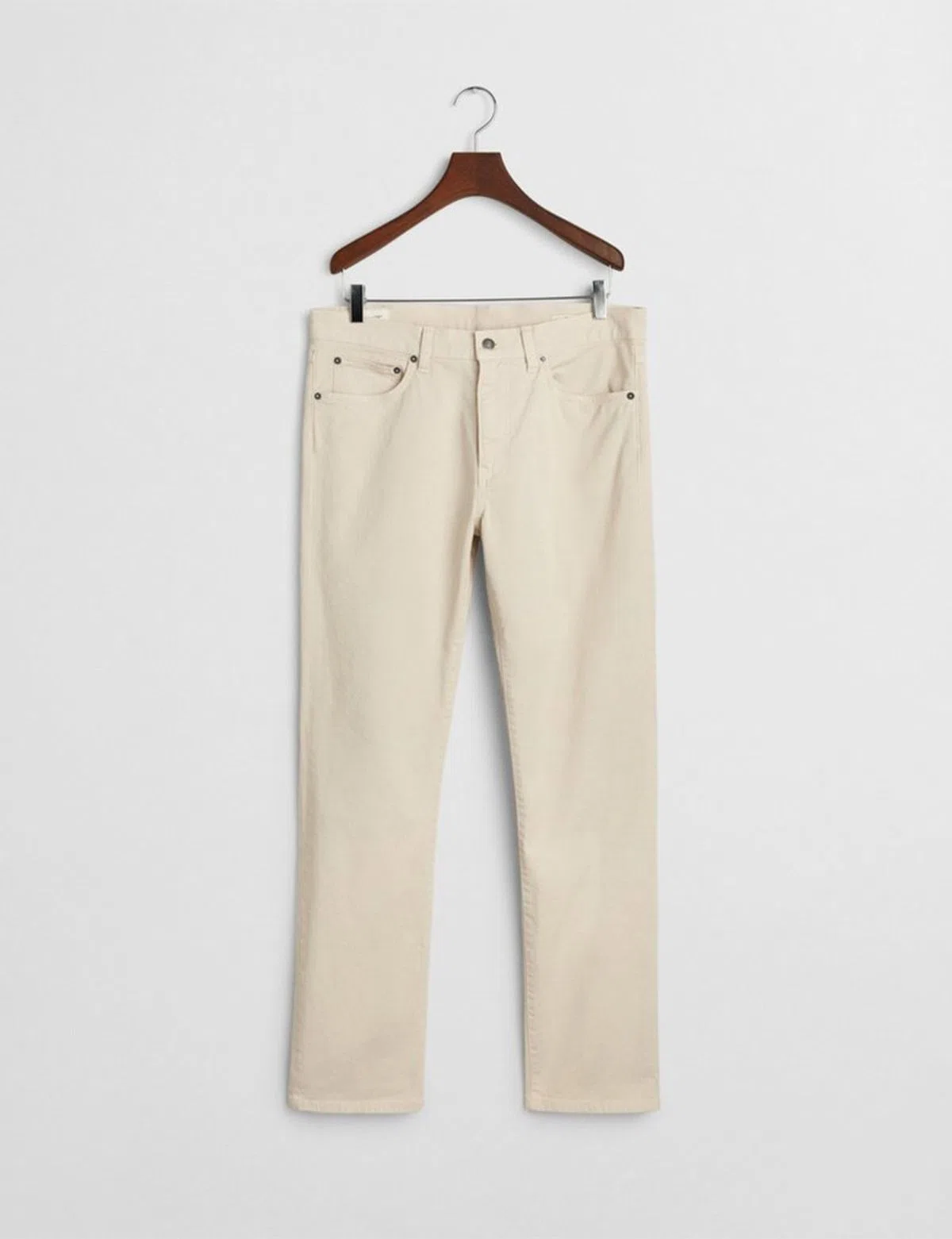 Slim Sunfaded Beige Chino Pants