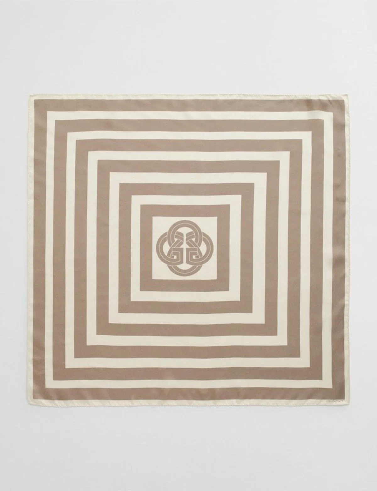 Beige Silk Scarf