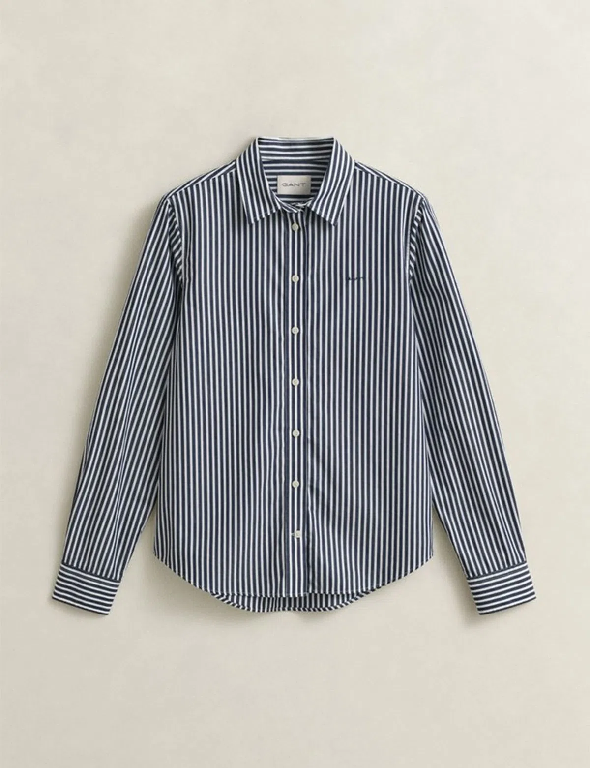 Chemise Classique Regular en Popeline Bleue
