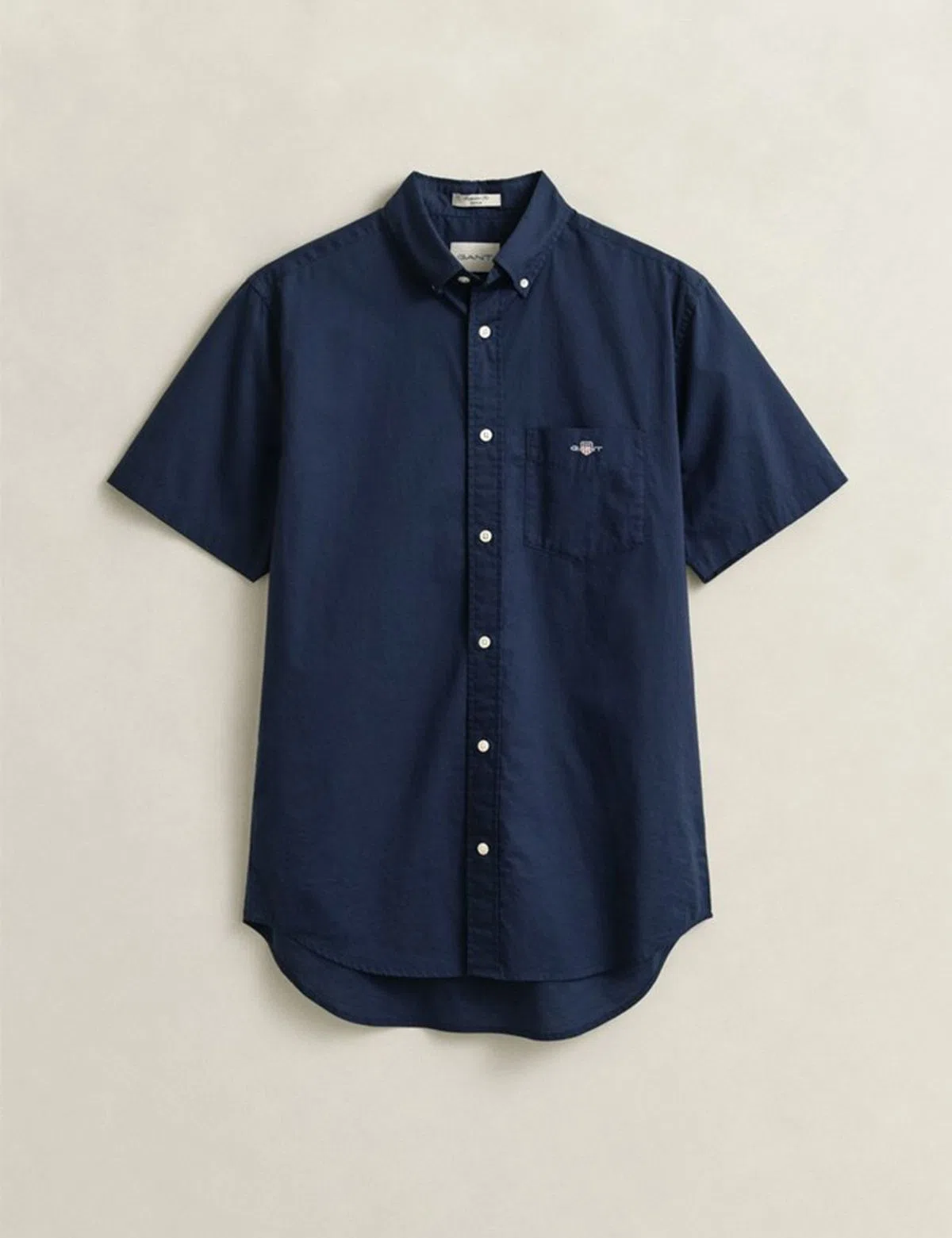 Chemise Classique en Popeline Ajustement Standard Bleu