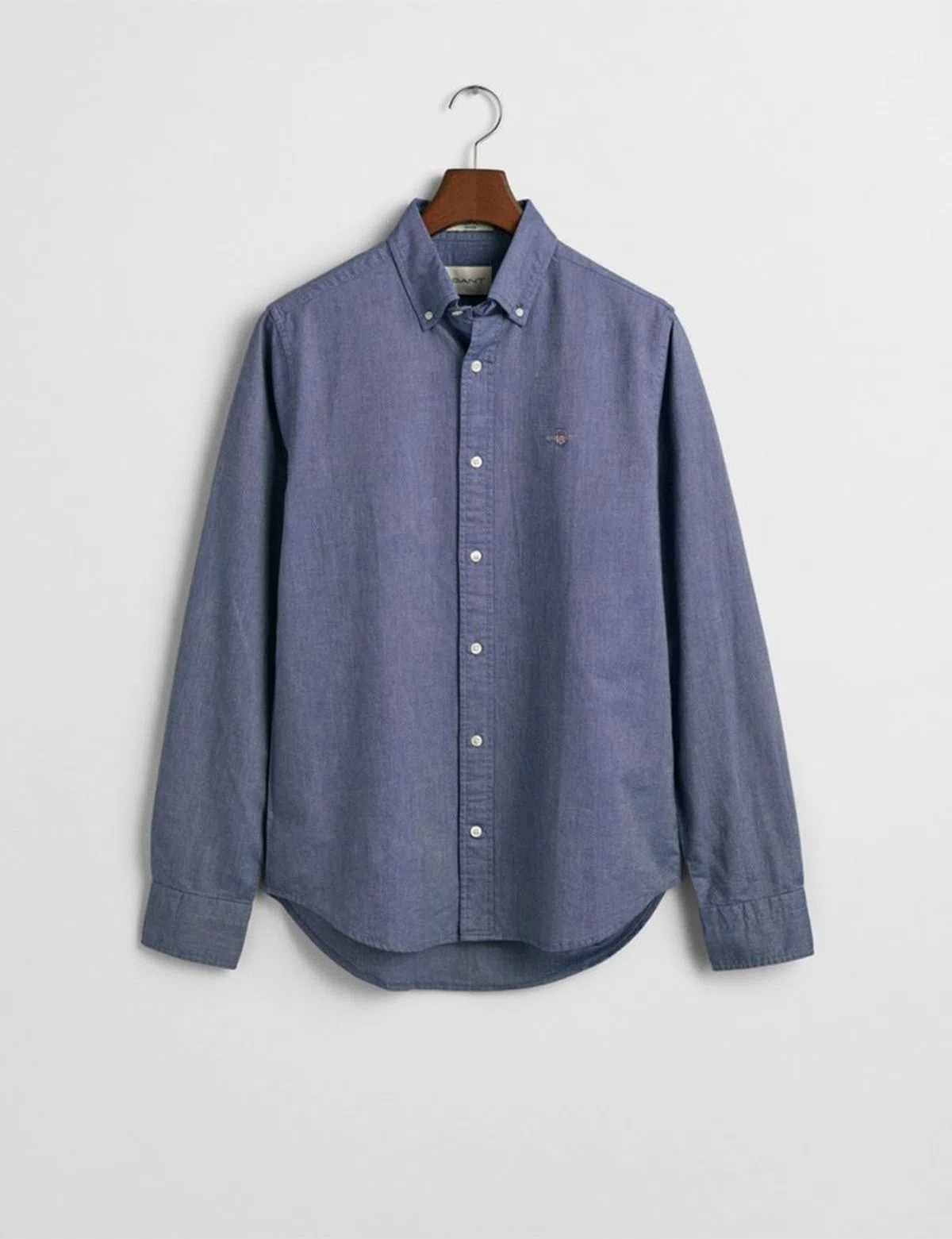 Camisa Slim Fit Classic Oxford Azul