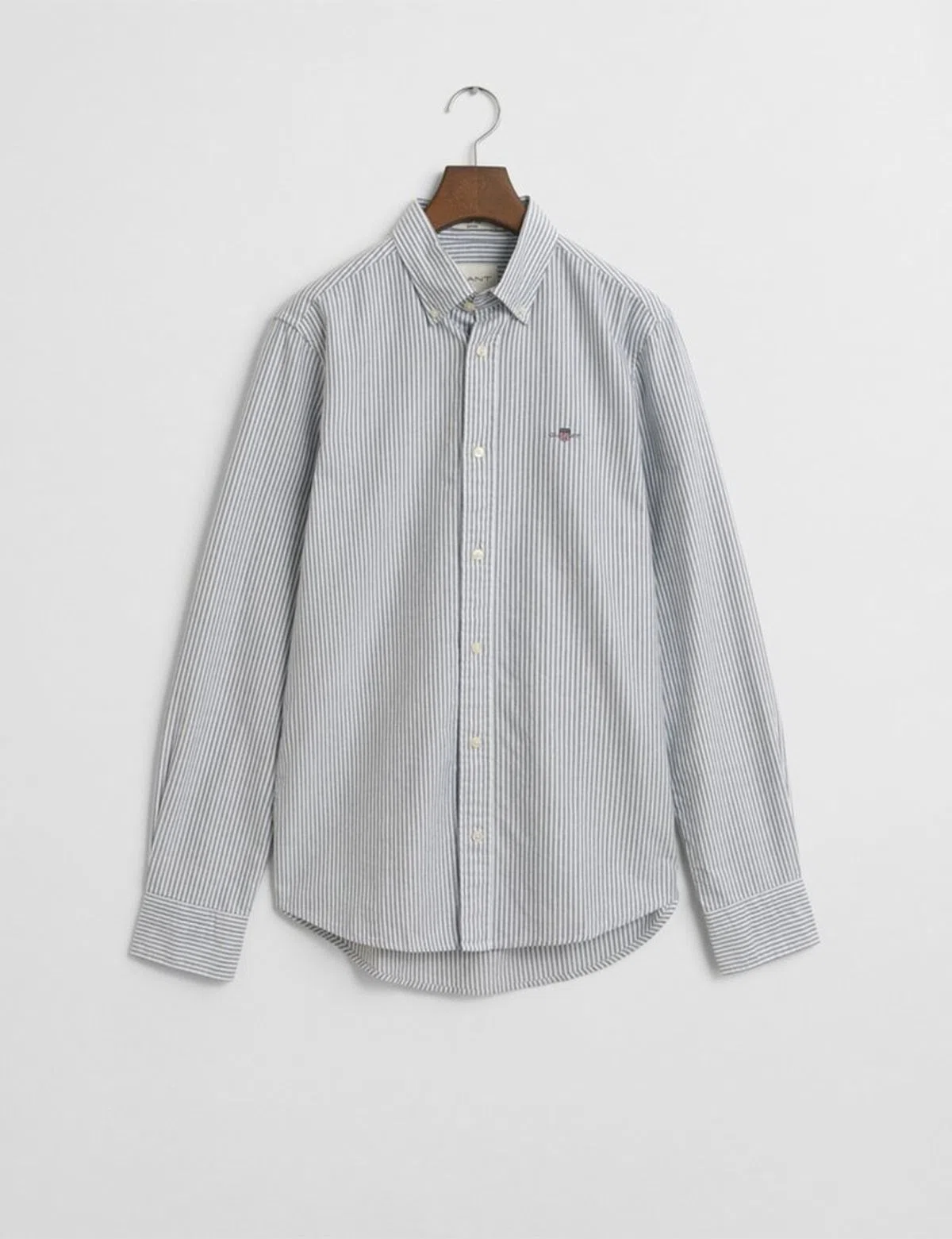 Camisa Slim Fit Classic Oxford Azul