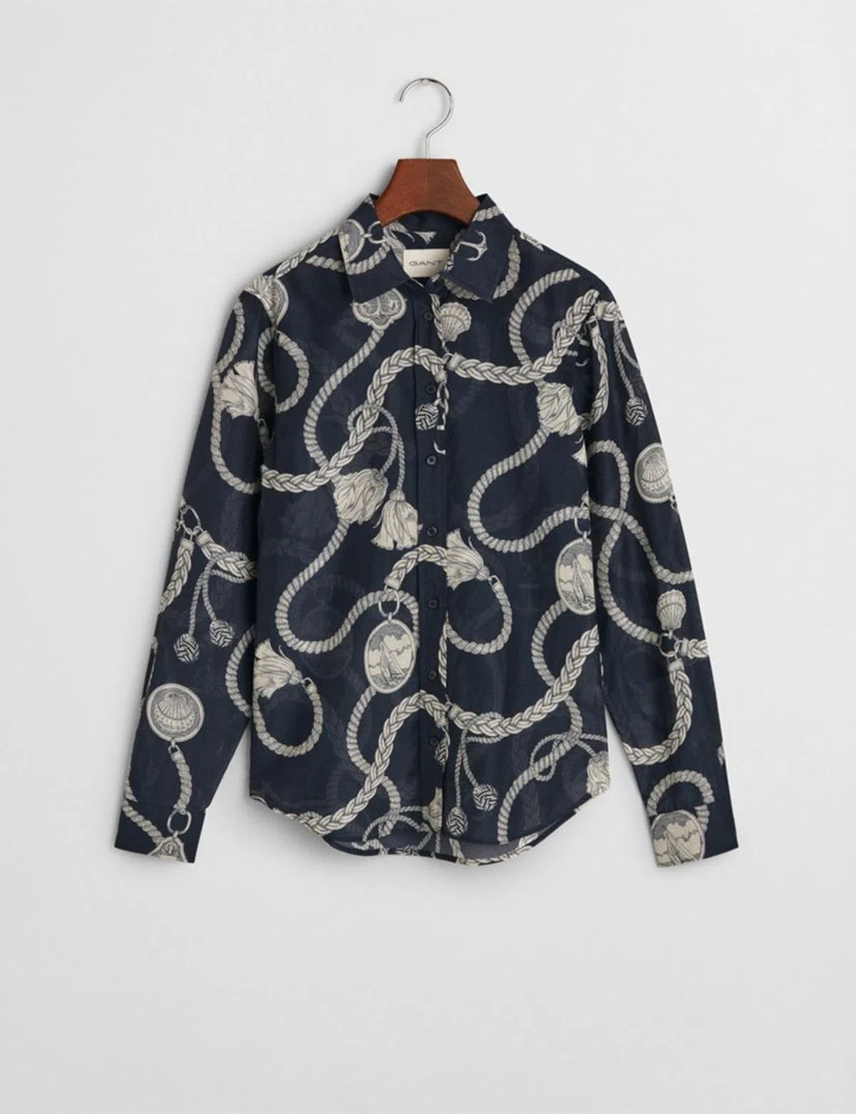 Blue Satin Shirt