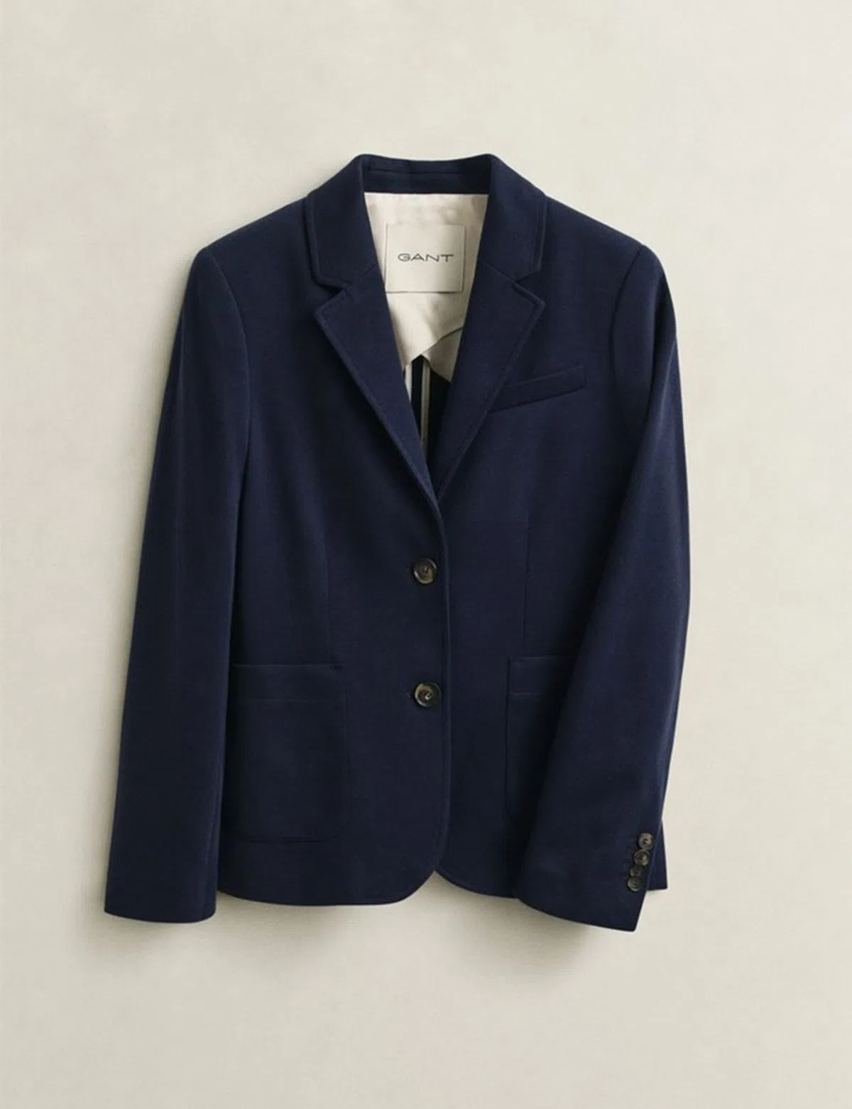 Blazer Slim Pique Azul