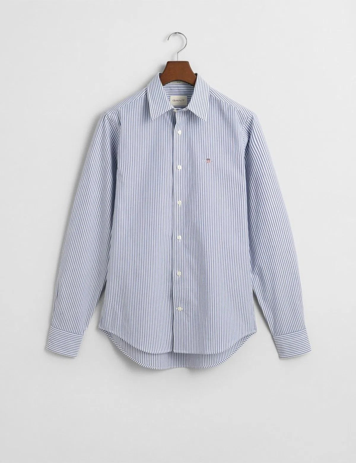 Camisa Slim Stretch Poplin Striped Azul