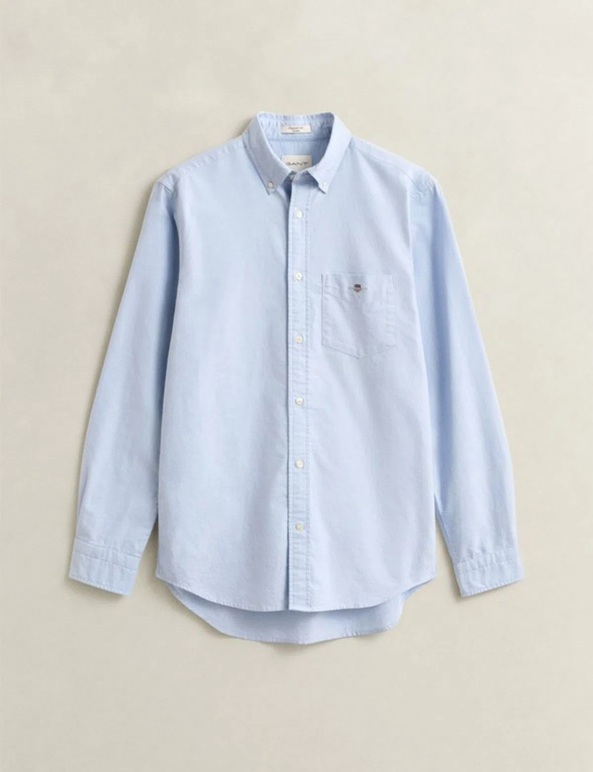 Camisa Regular Fit Classic Oxford Azul