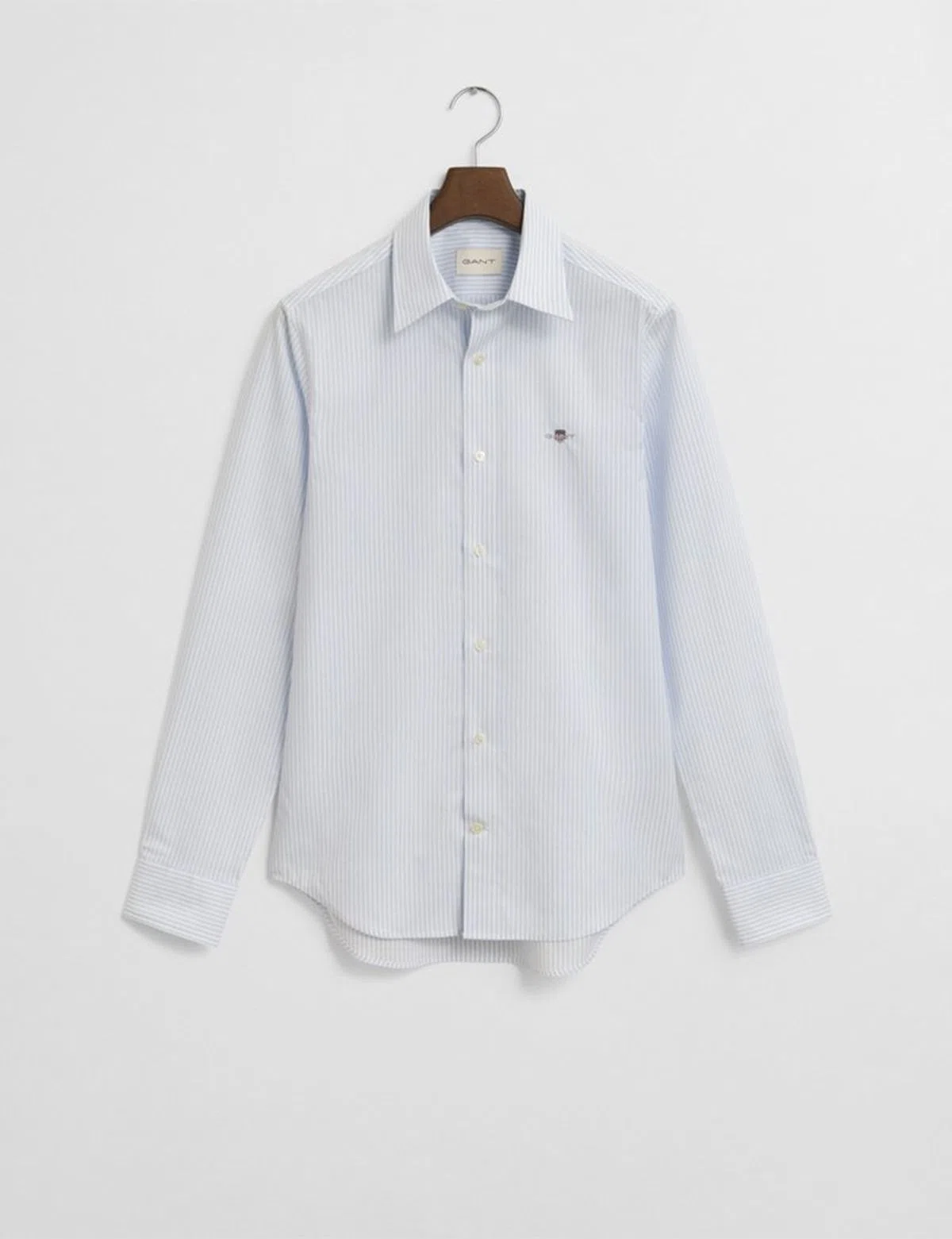 Camisa Slim Stretch Poplin Striped Azul