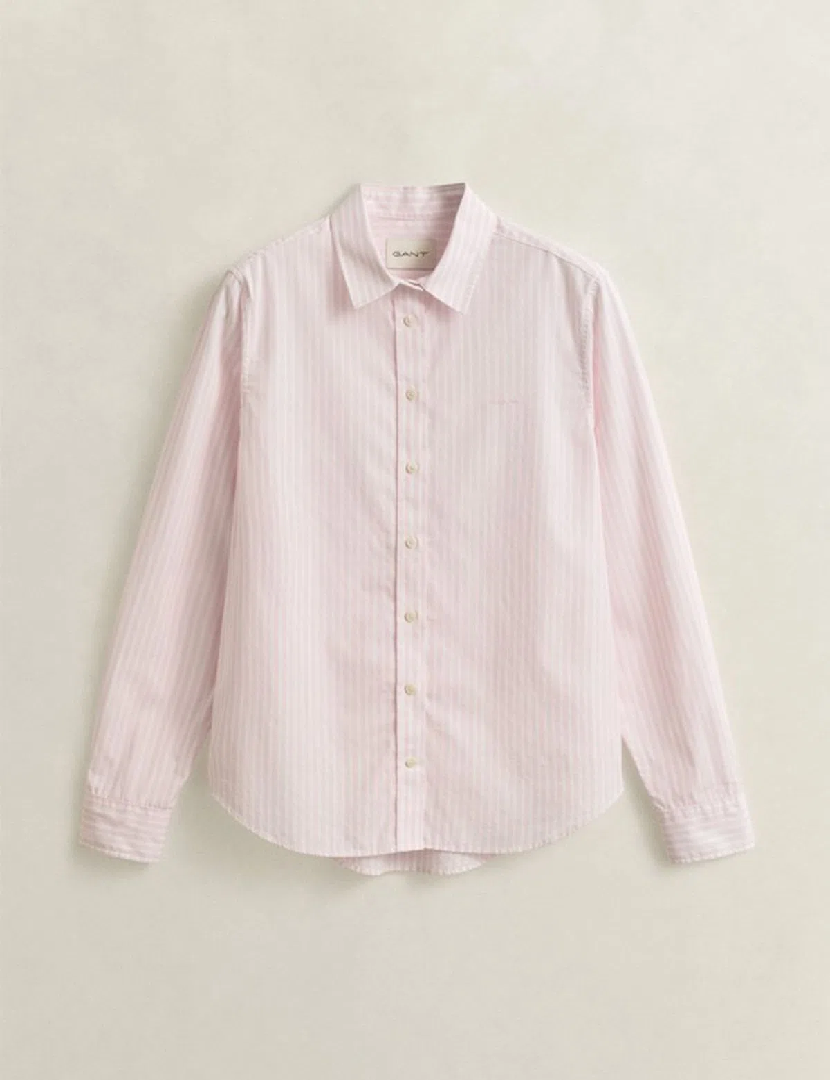 Camisa Clásica Regular de Popelín Rosa