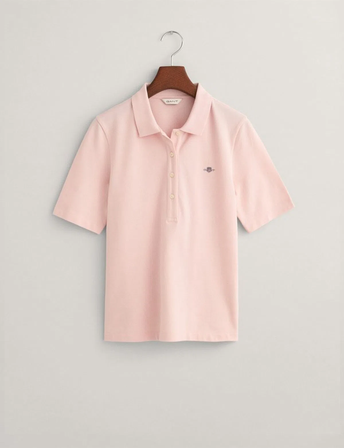Pólo Slim Shield Pique Rosa