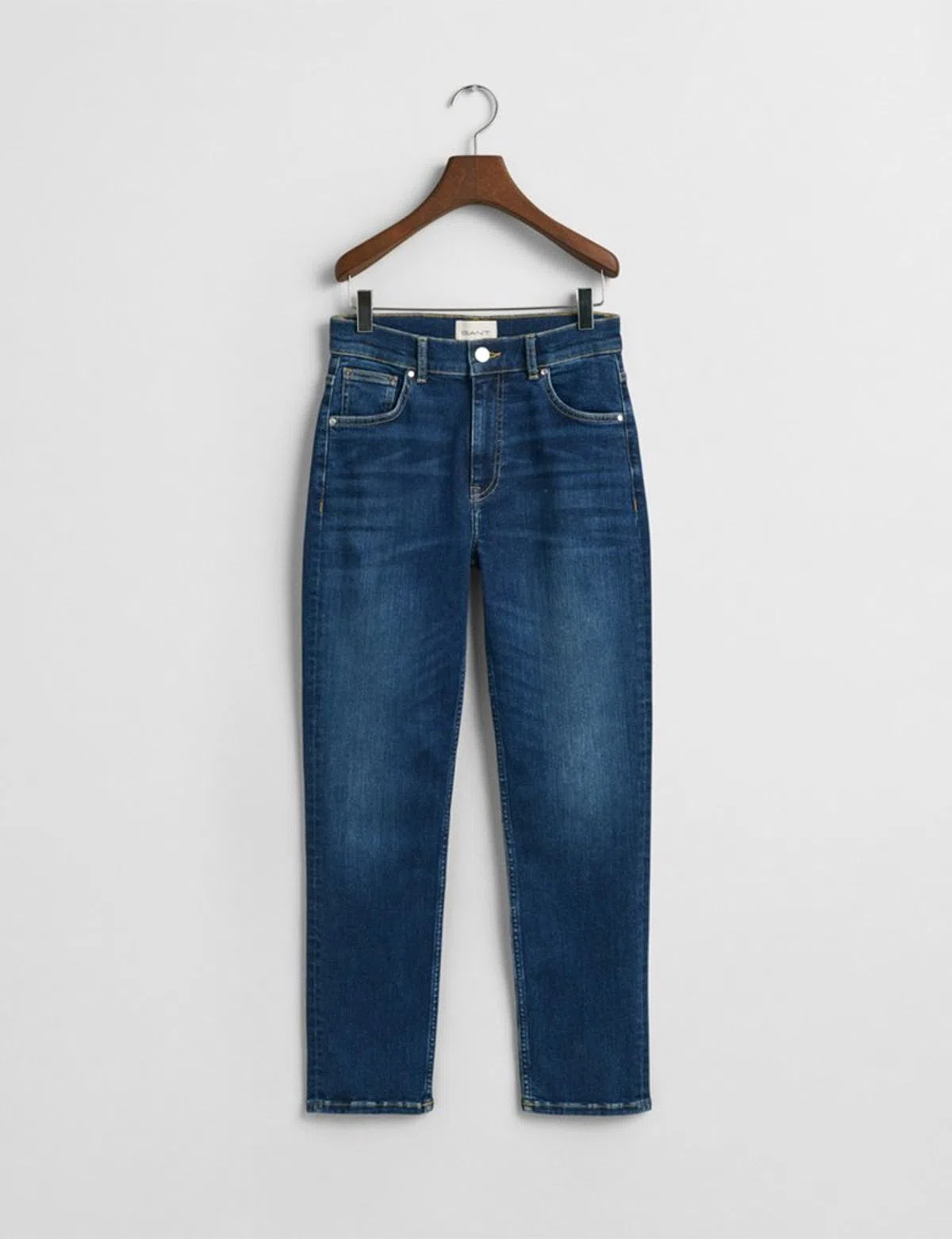 Pantalons en Jean Cropped Slim Stretch Bleu