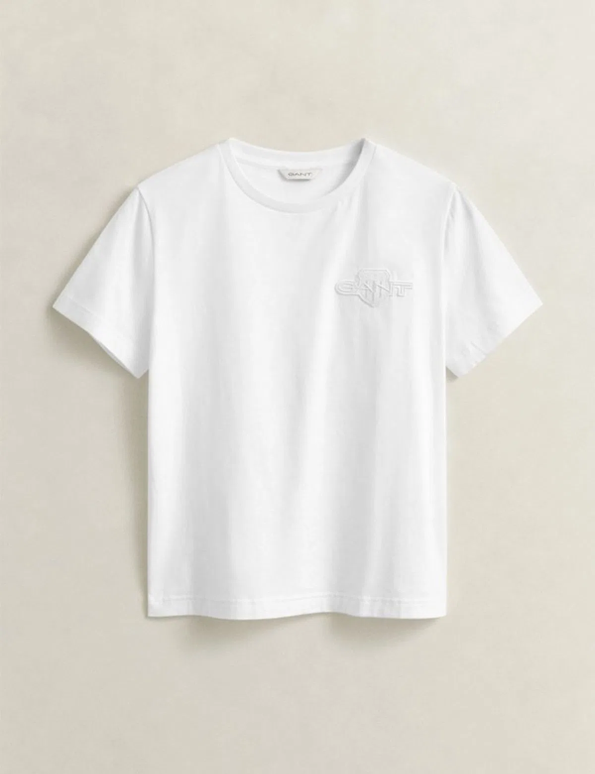 T-Shirt Reg Tonal Shield Branco