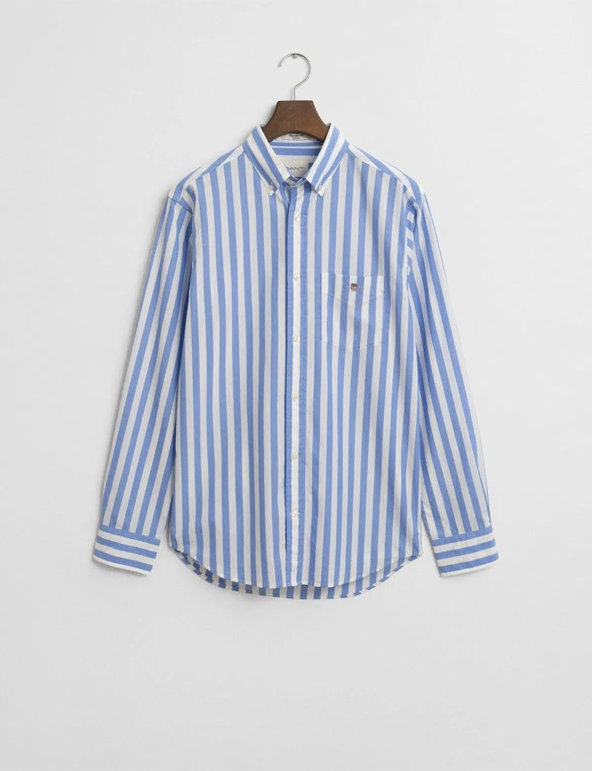 Classic Reg Stripe Poplin Shirt Blue