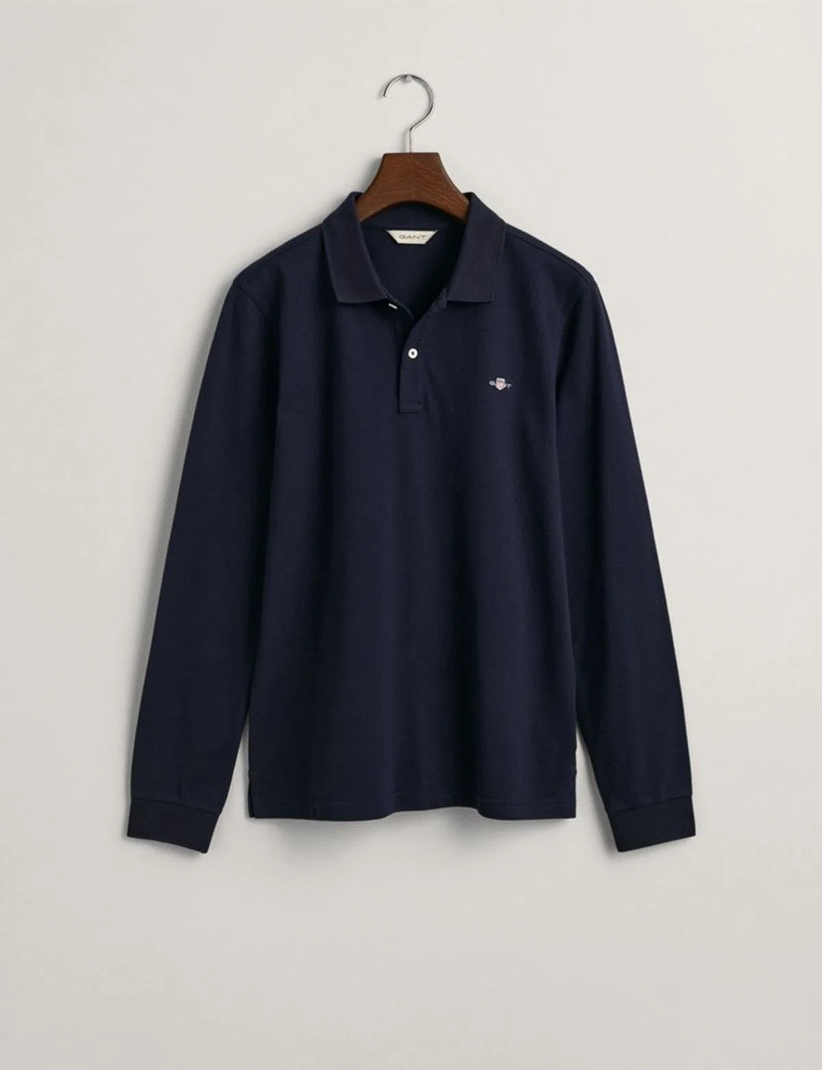 Long Sleeve Polo Blue