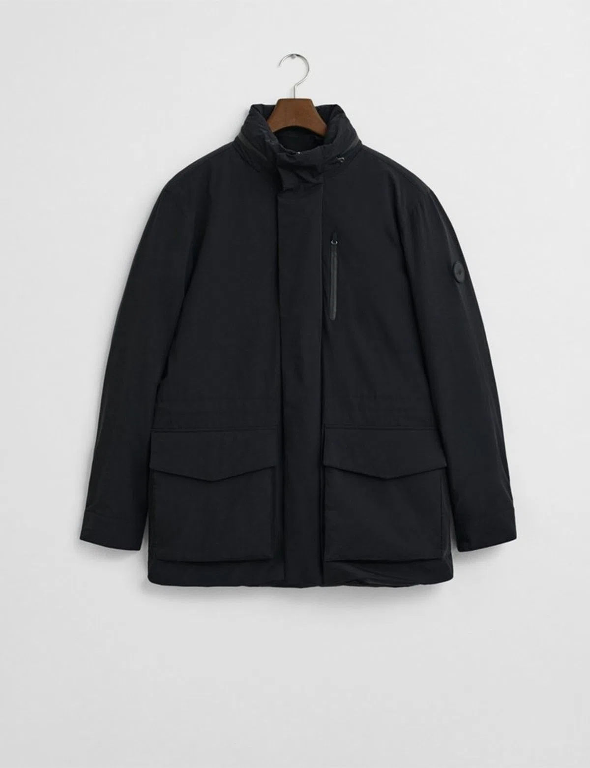 Casaco Double Mid Length Preto