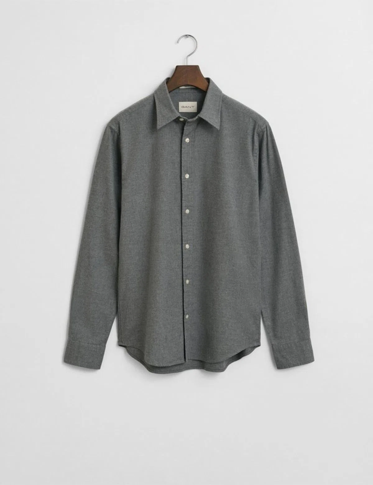 Camisa de flanela Reg Melange Cinzento