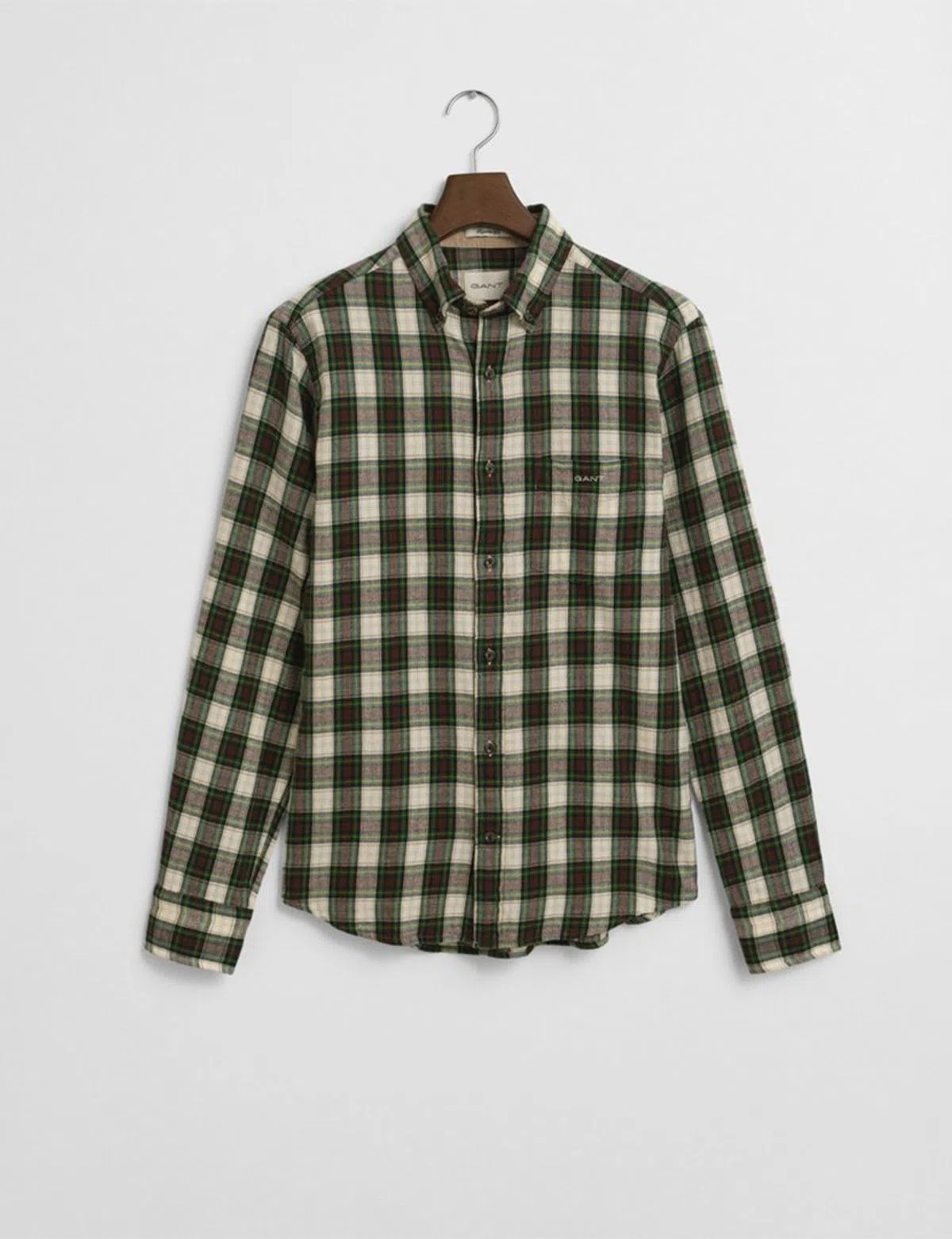 Camisa de flanela Reg Windblown Check Bege