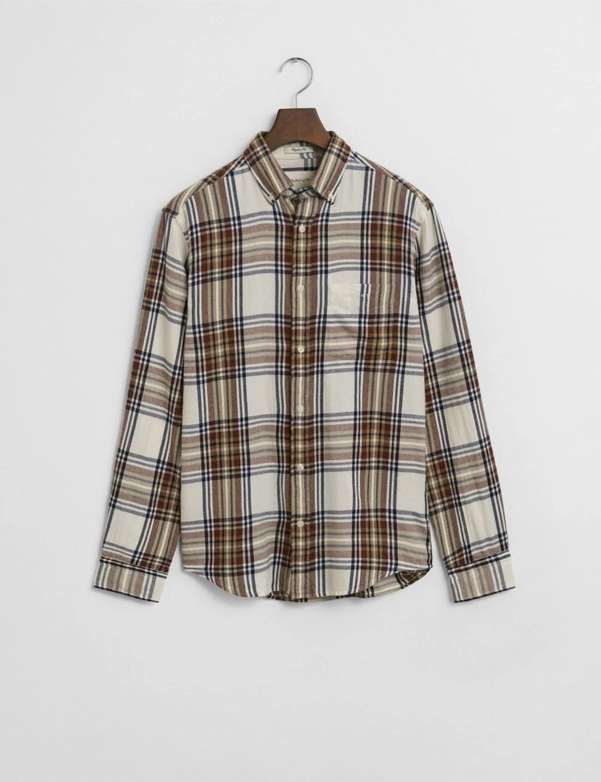 Camisa de flanela Reg Windblown Check Bege