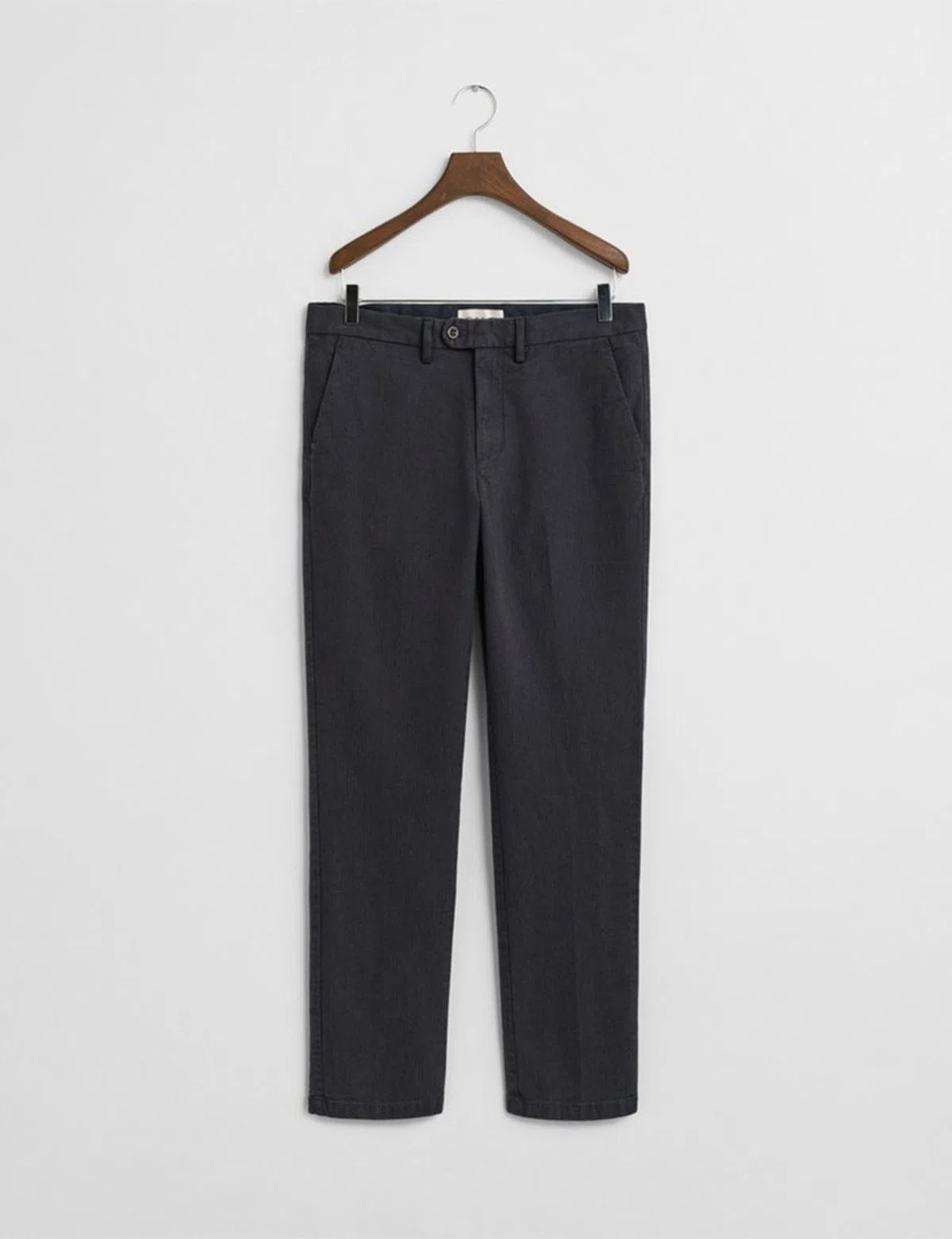 Slim Herringbone Grey Trousers