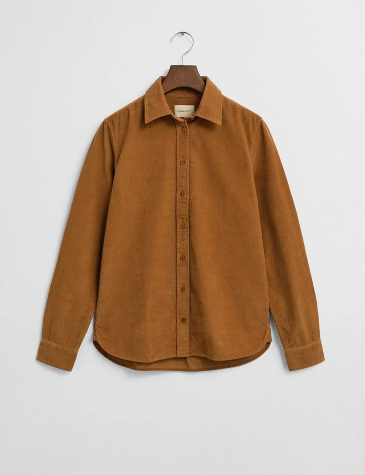 Regular Fit Corduroy Shirt Brown