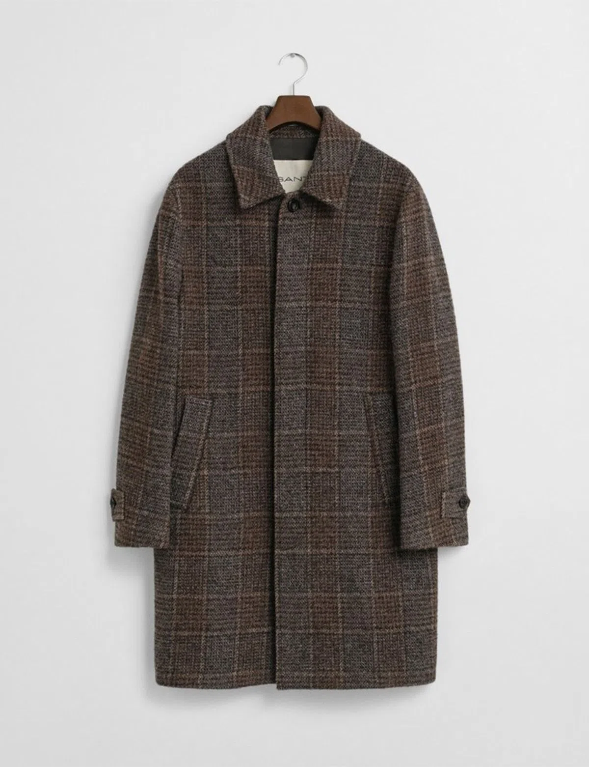 Brown Wool Overcoat