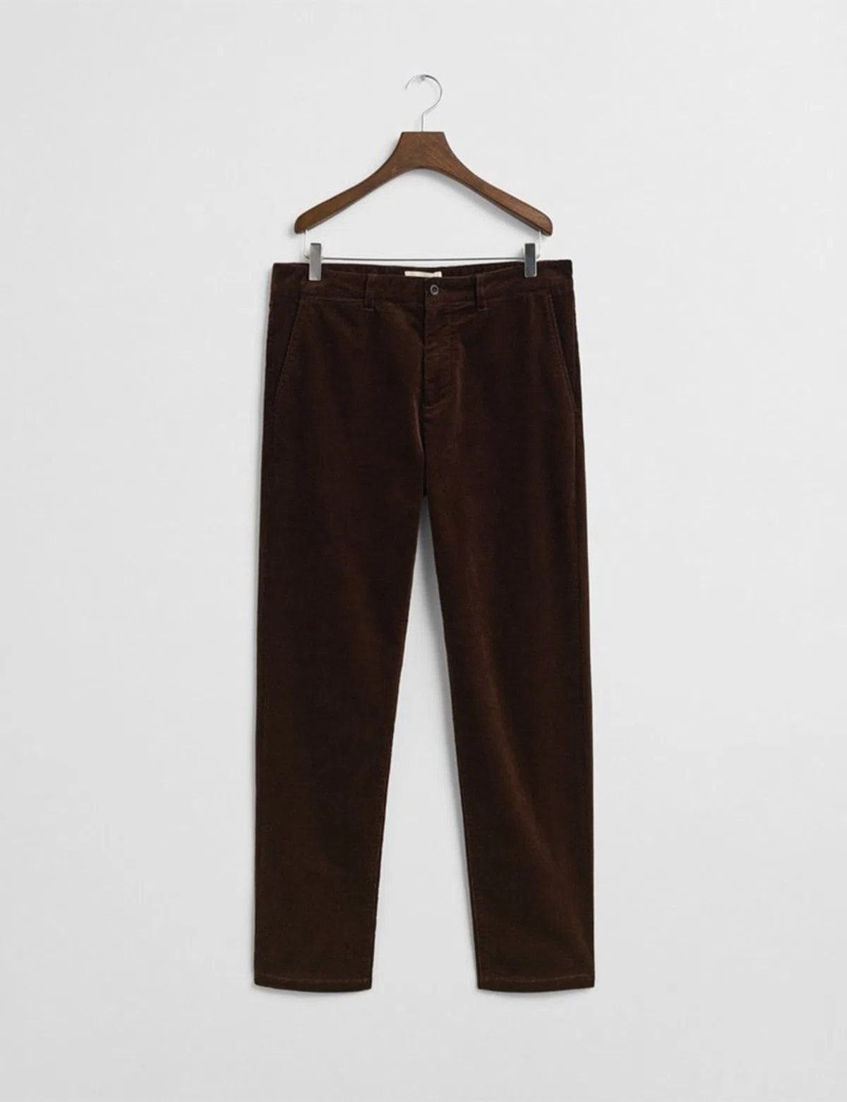 Regular Fit Corduroy Chino Trousers Brown
