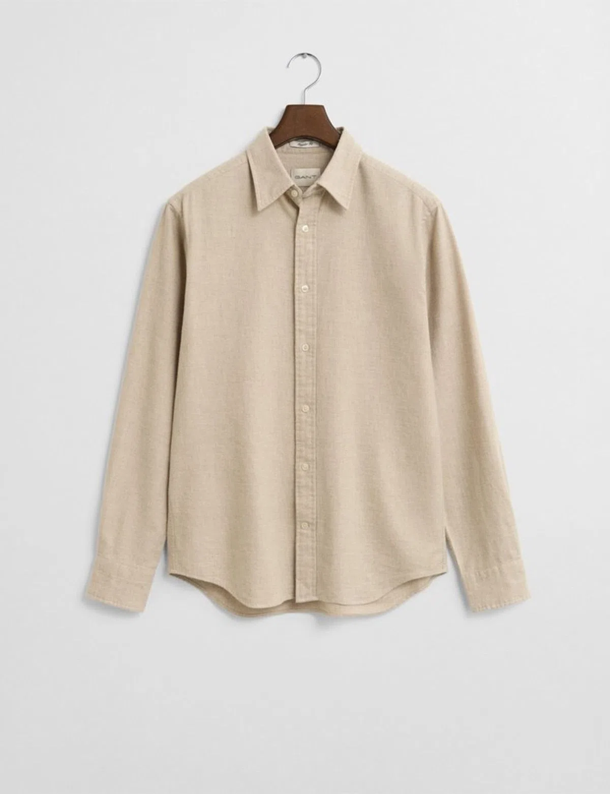 Camisa de franela Melange Beige