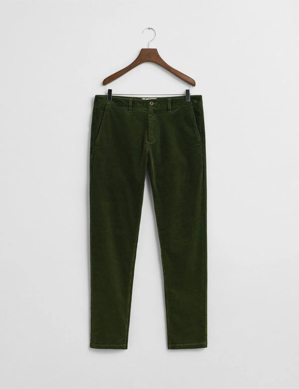 Slim Cord Green Chino Trousers
