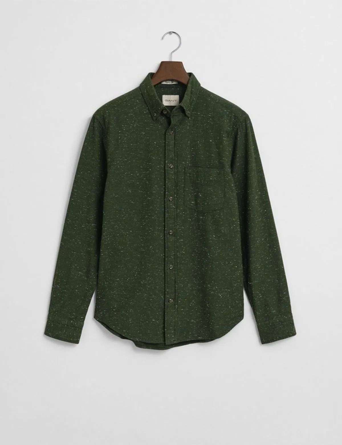 Gant Green Neps Flannel Shirt