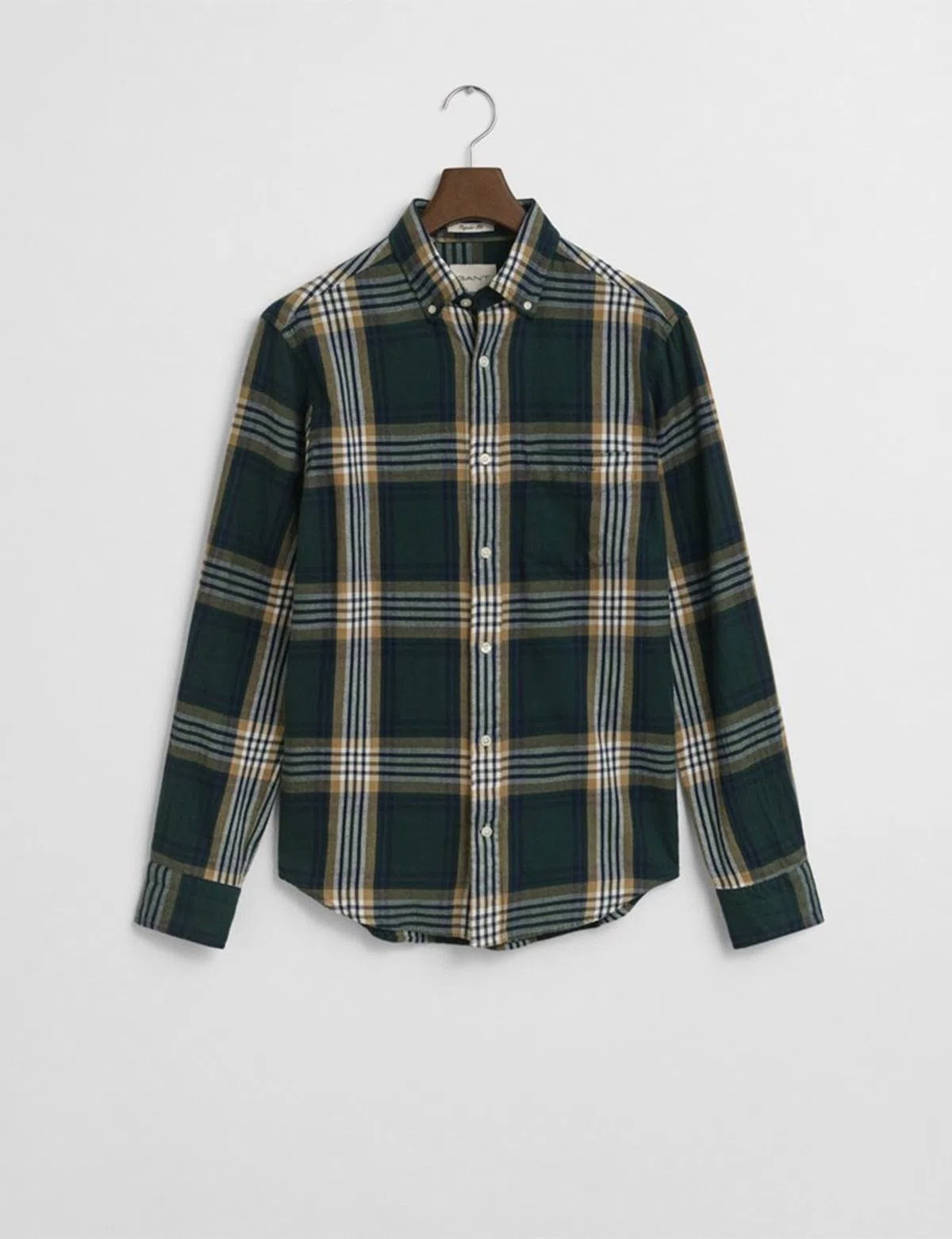 Camisa de flanela Reg Windblown Check Verde