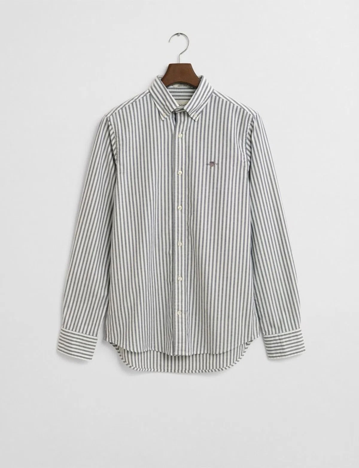 Slim Oxford Stretch Stripe Blue Shirt