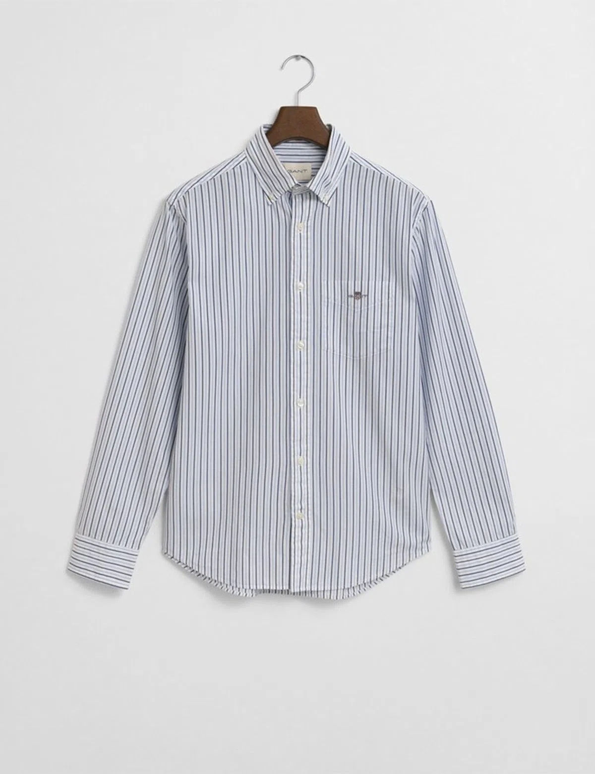 Camisa Reg Classic Poplin Stripe Azul